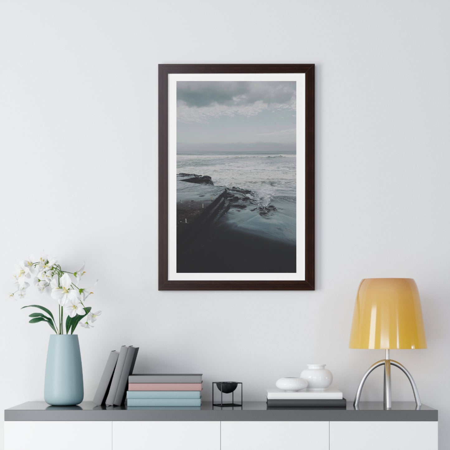 Deep Coast - Framed Vertical Poster