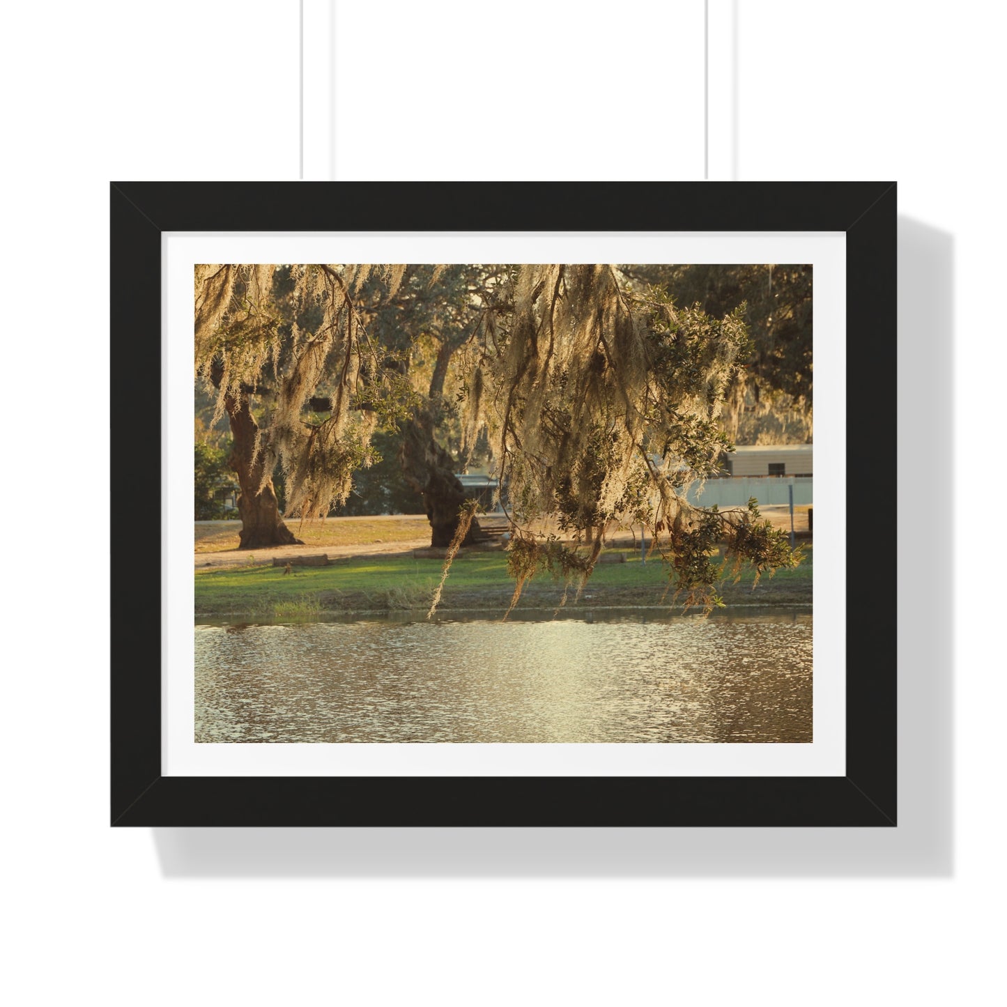 A Golden Park - Framed Horizontal Poster