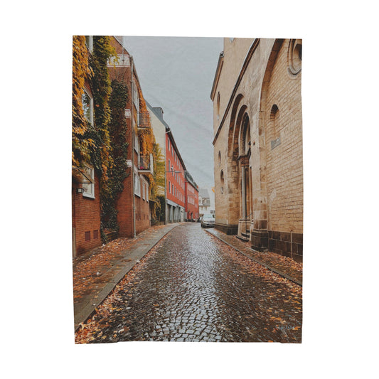 Diverse Buildings of Germany - Velveteen Plush Blanket