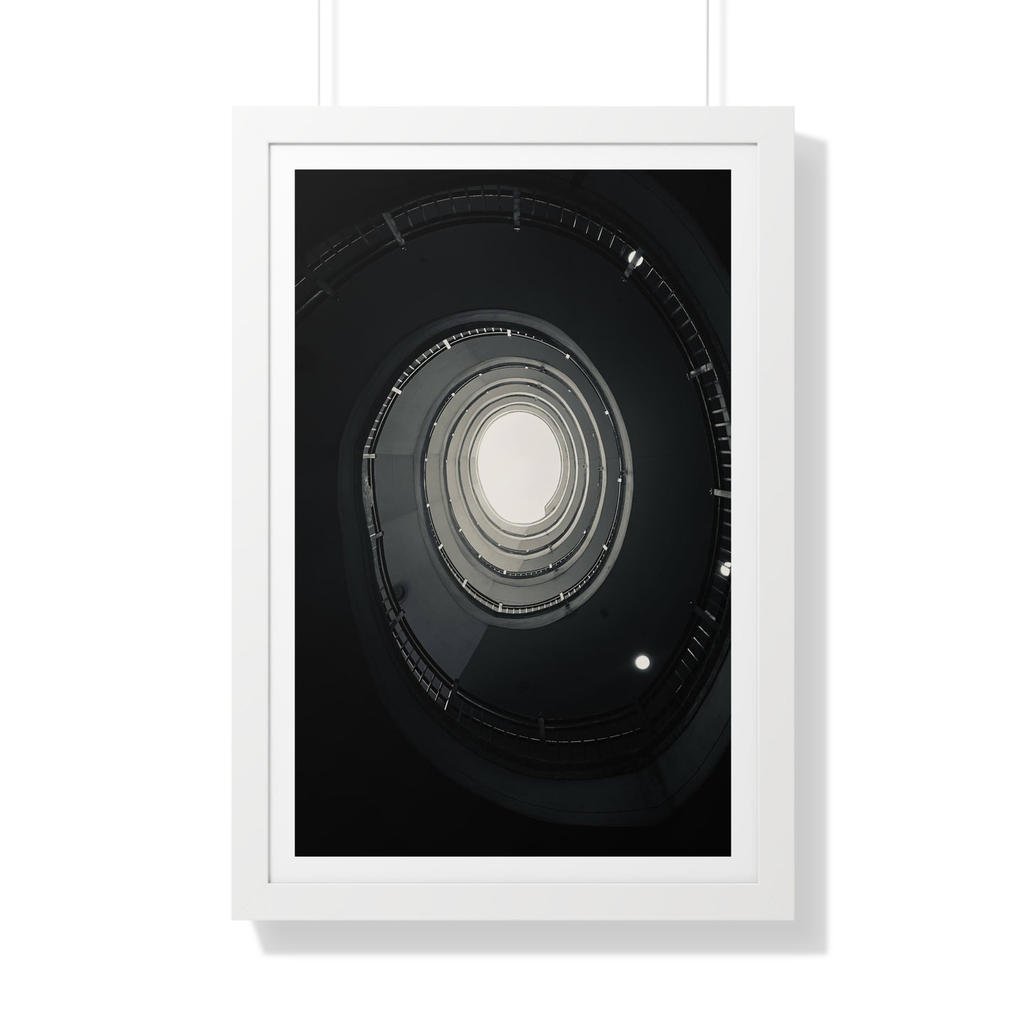 Spiral Staircase - Framed Vertical Poster