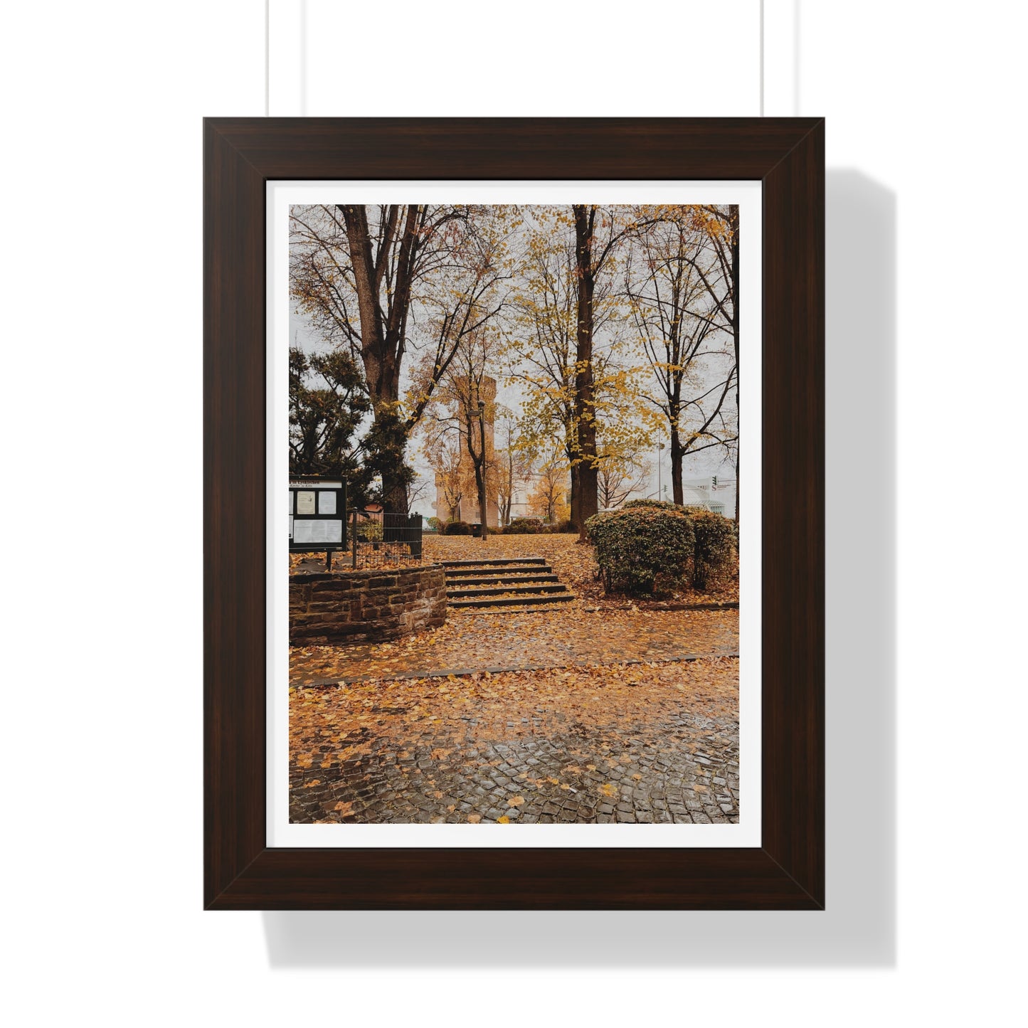 Fall in Germany - Framed Vertical Poster