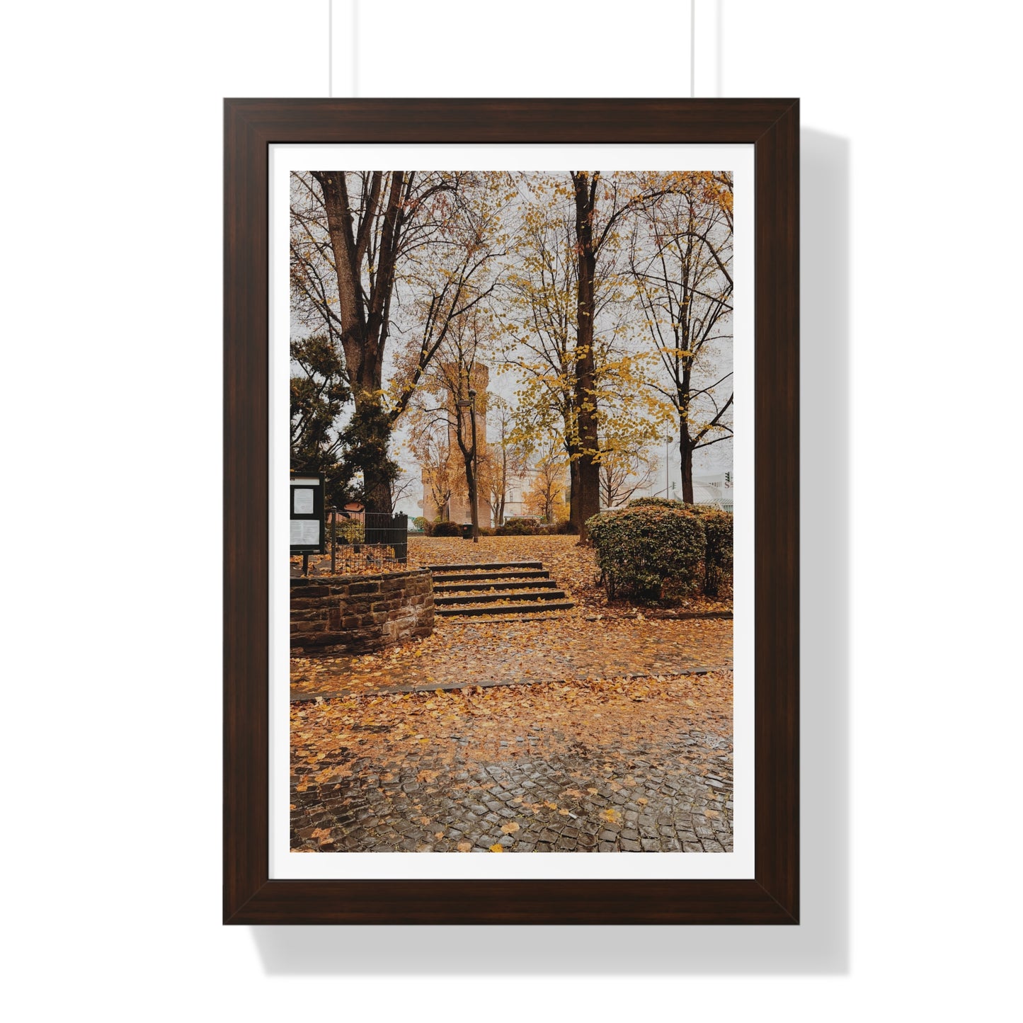 Fall in Germany - Framed Vertical Poster