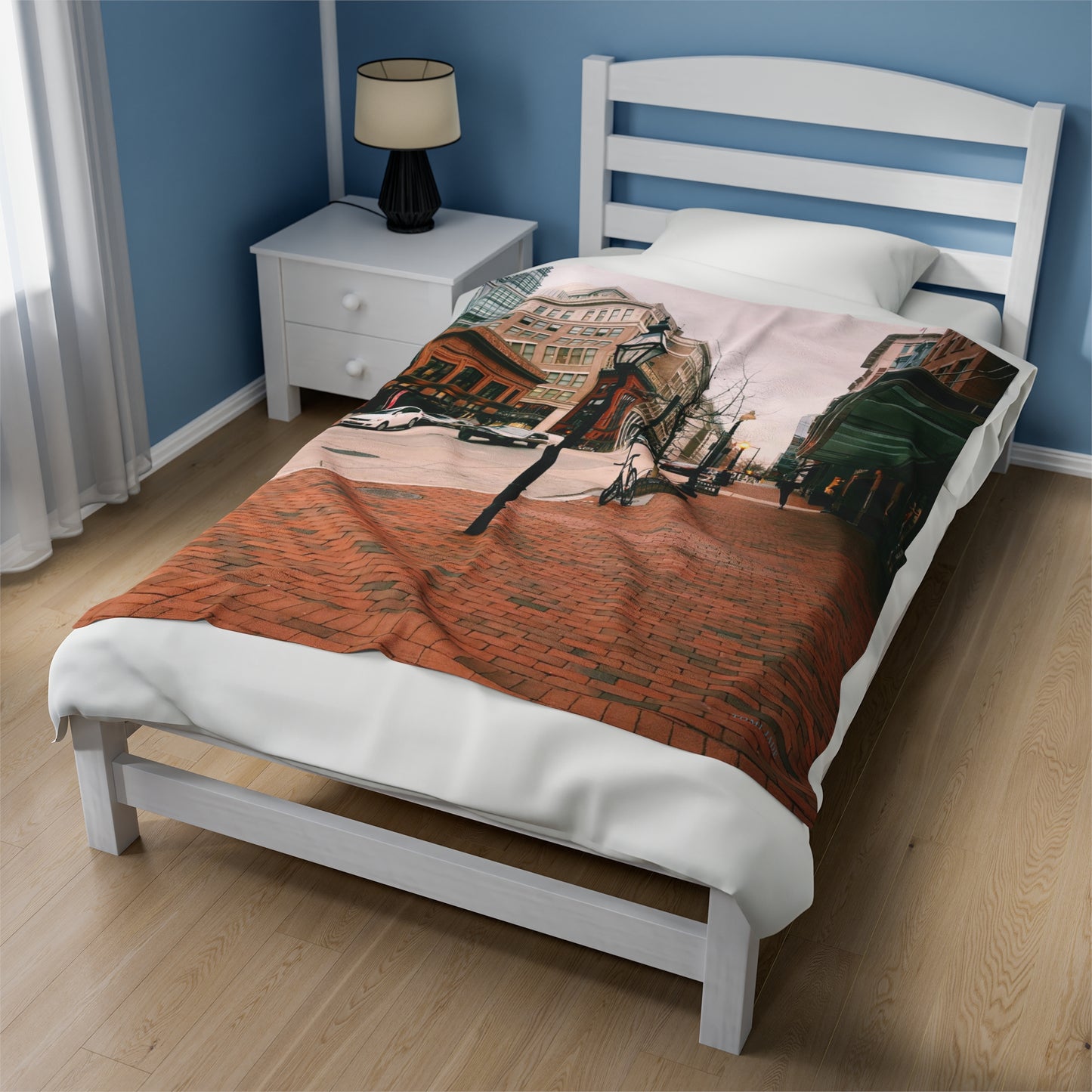 Eleventh Street - Velveteen Plush Blanket