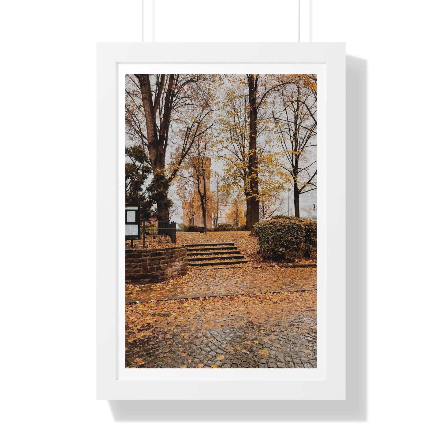 Fall in Germany - Framed Vertical Poster