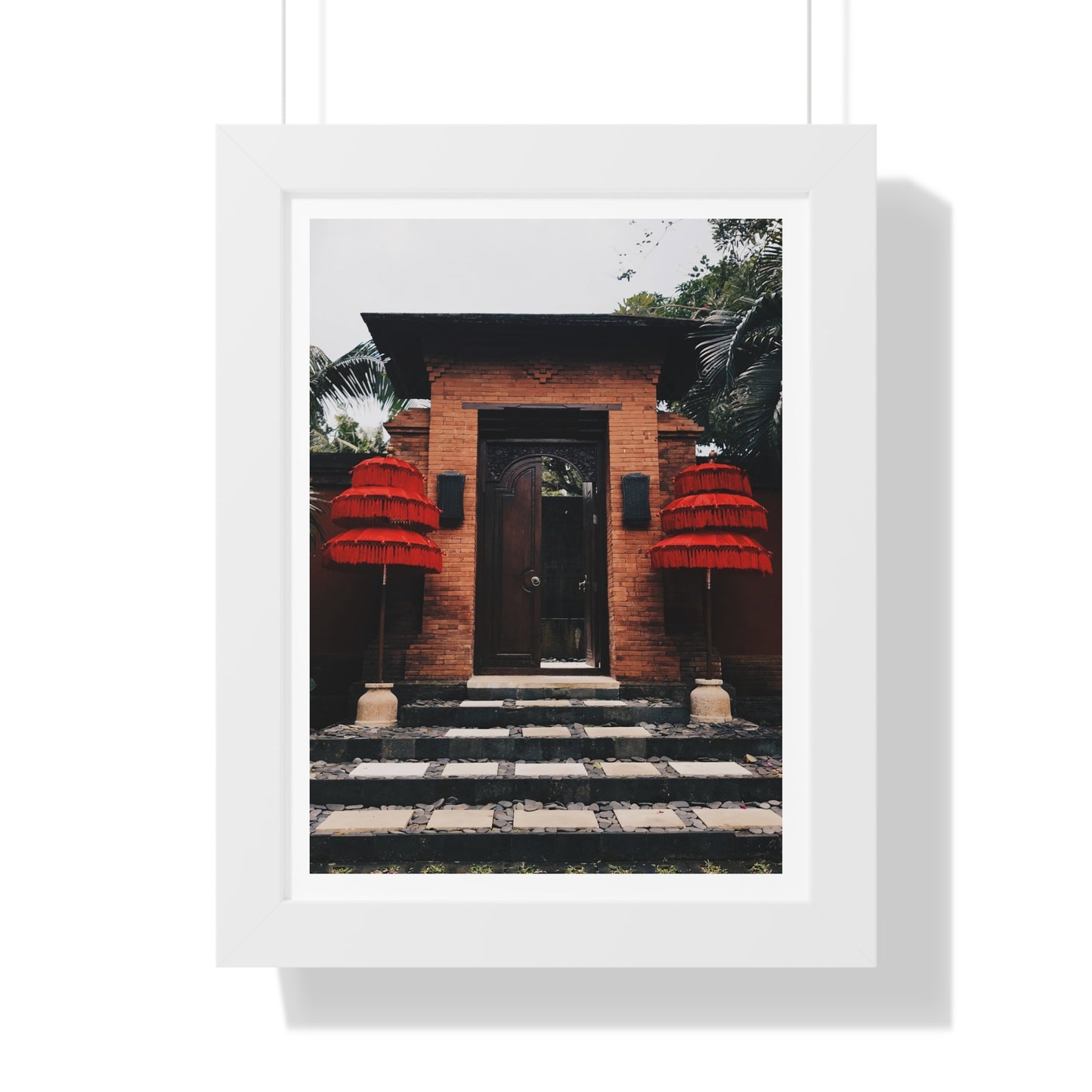 Indonesian Entrance - Framed Vertical Poster