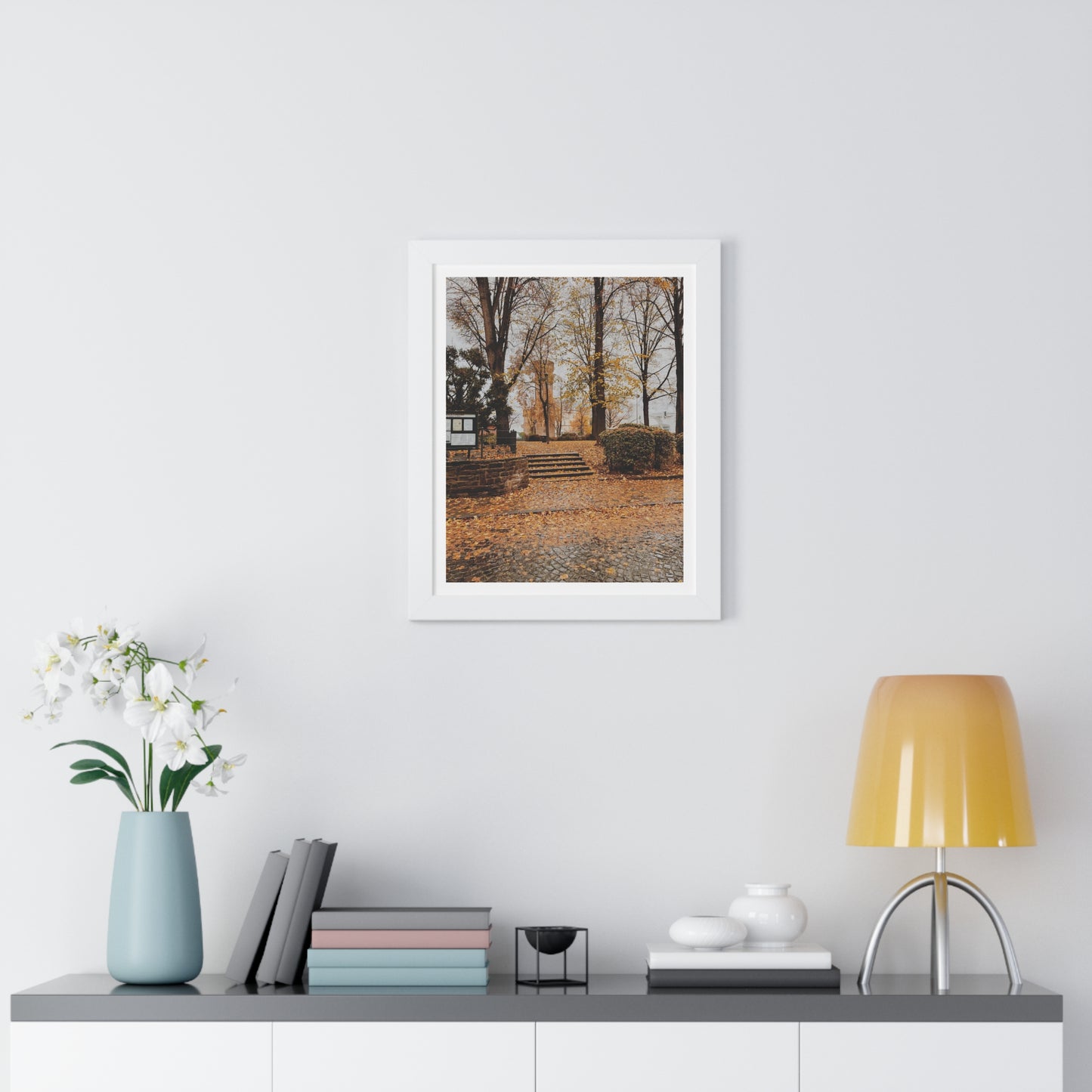 Fall in Germany - Framed Vertical Poster