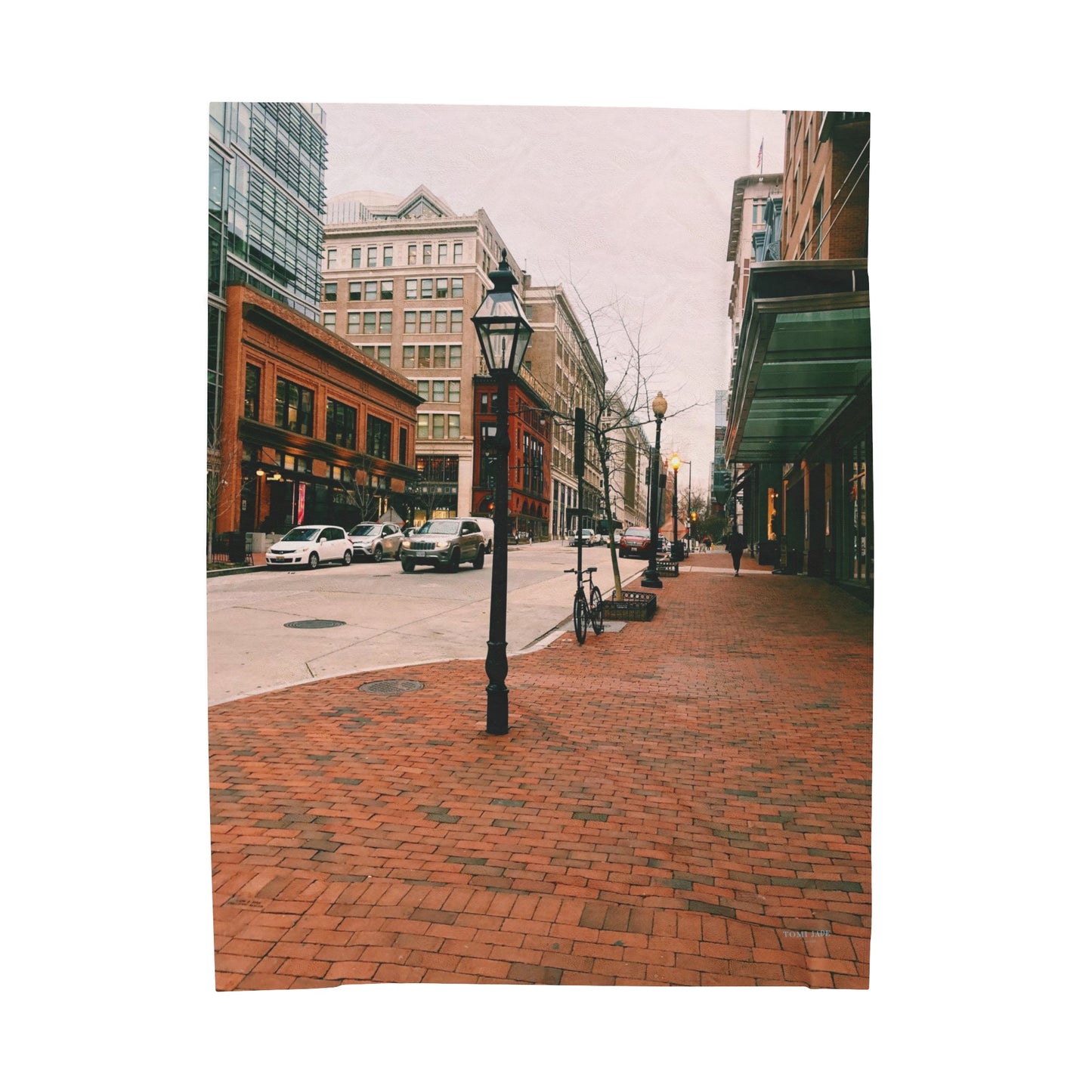 Eleventh Street - Velveteen Plush Blanket