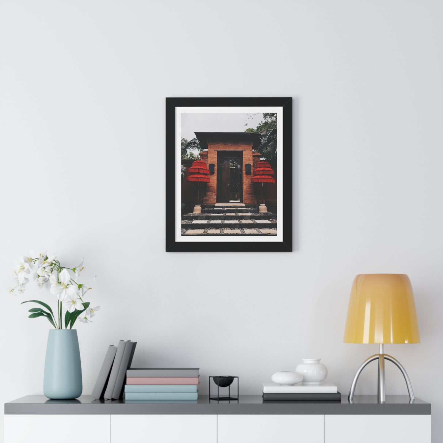 Indonesian Entrance - Framed Vertical Poster