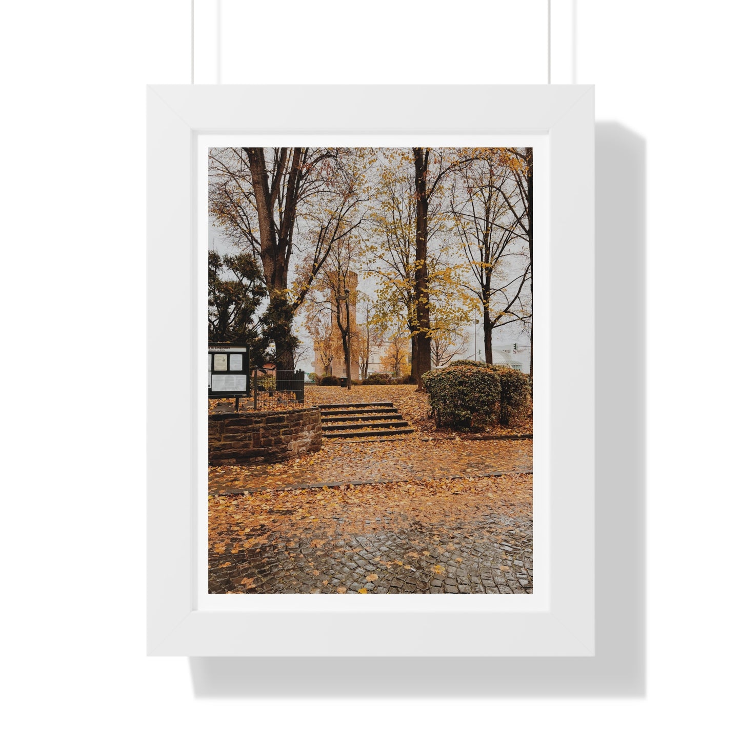 Fall in Germany - Framed Vertical Poster