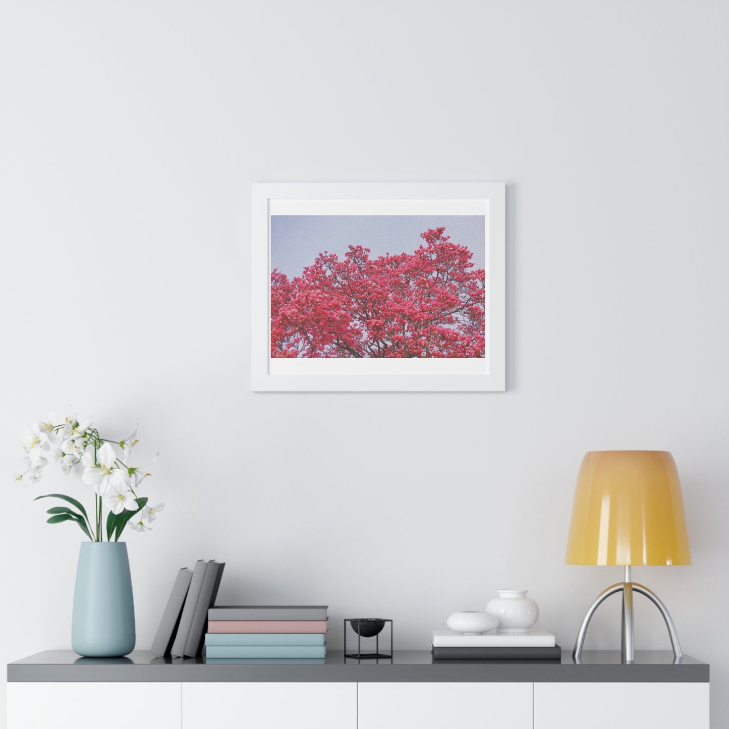 Blooming Pink - Framed Horizontal Poster