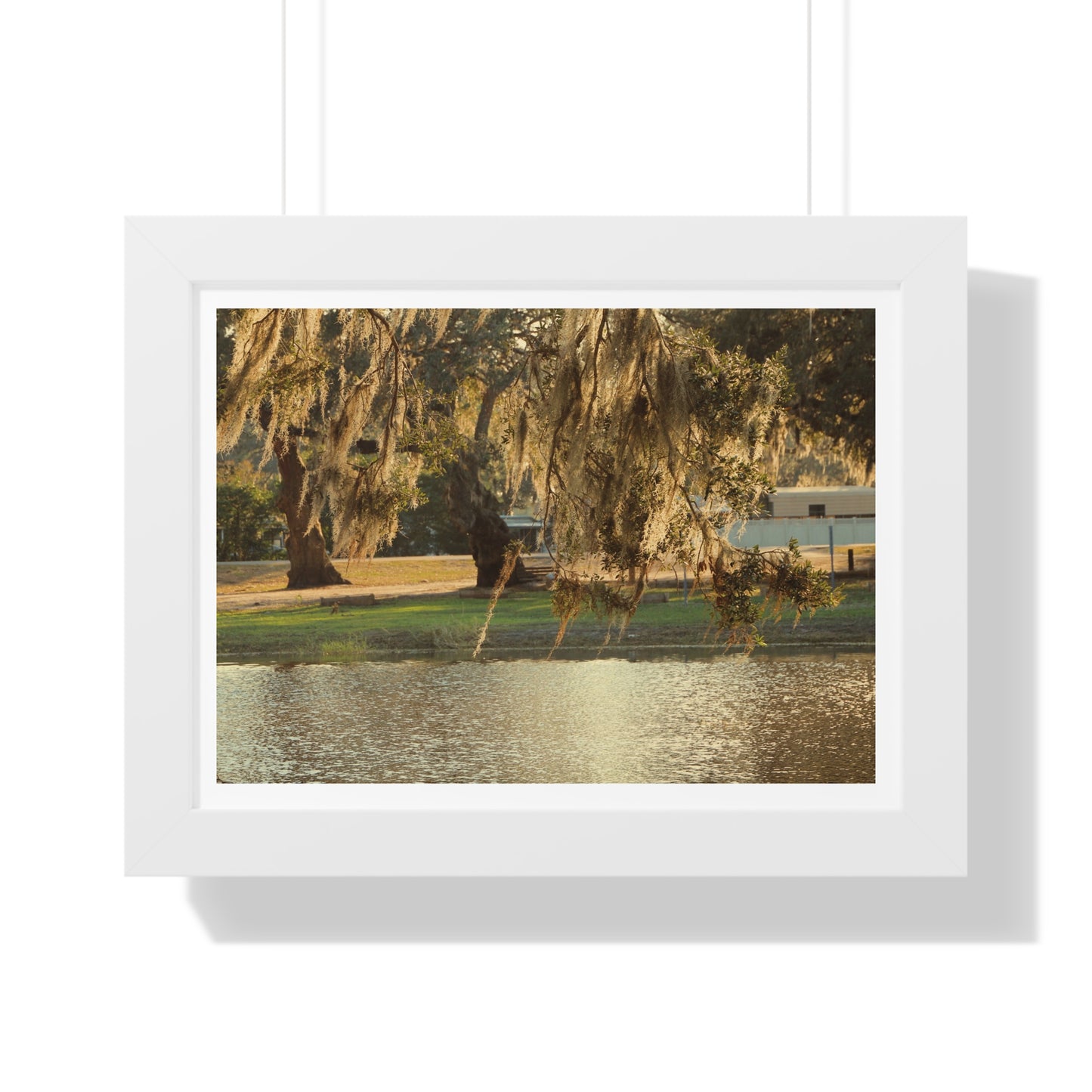 A Golden Park - Framed Horizontal Poster