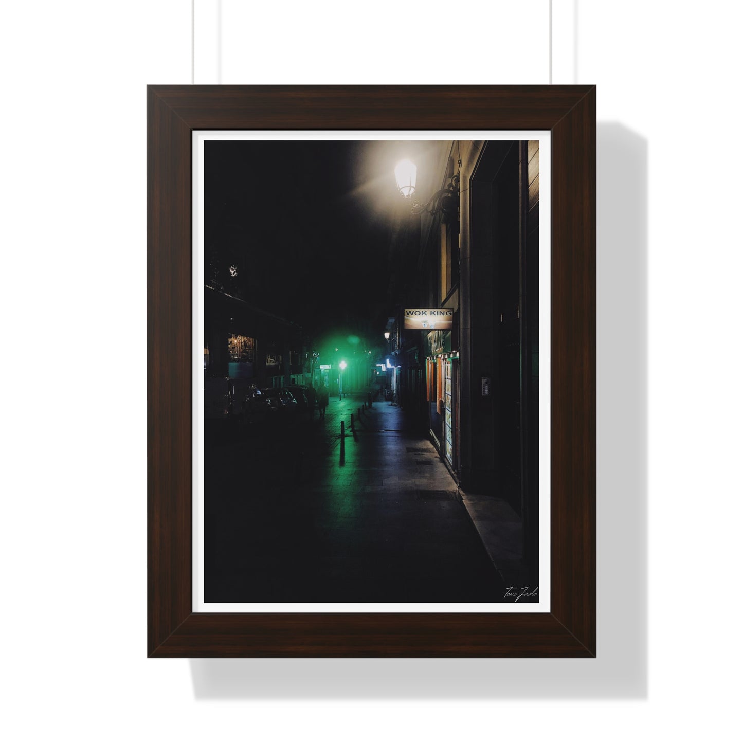 Night in Madrid - Framed Vertical Poster