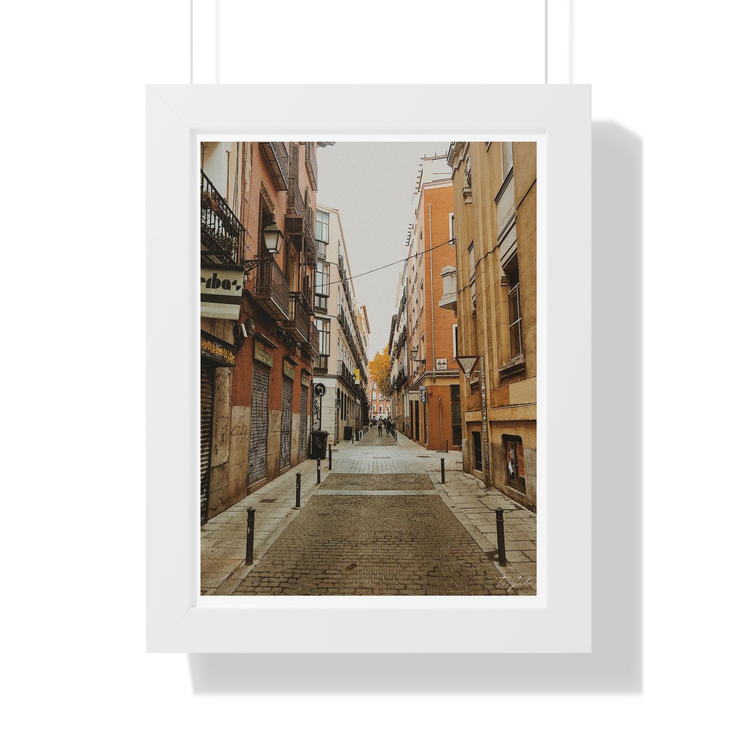 Nostalgic Streets - Framed Vertical Poster