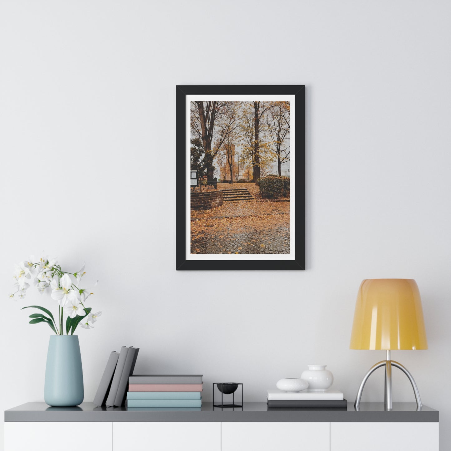 Fall in Germany - Framed Vertical Poster