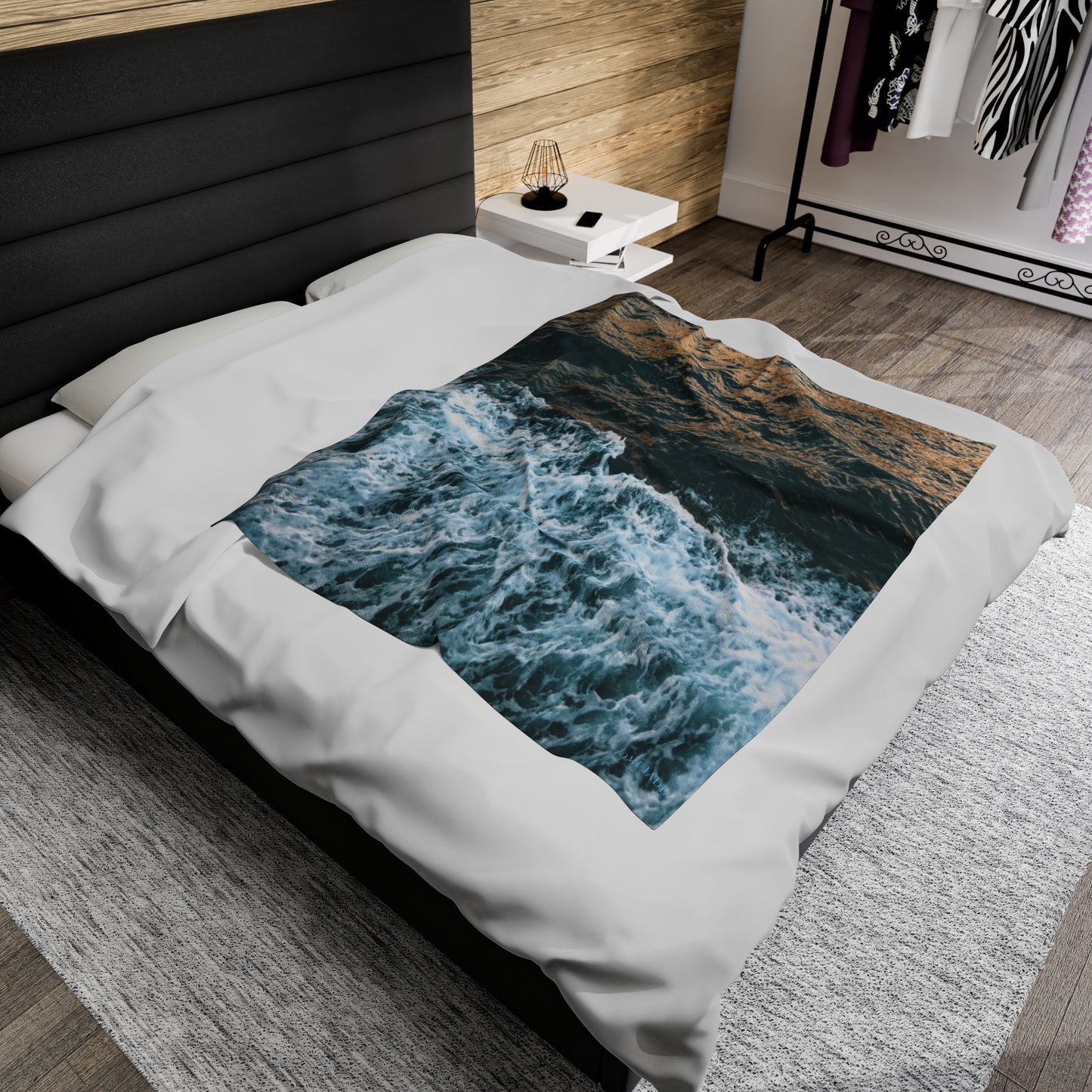 Rushing Waters - Velveteen Plush Blanket