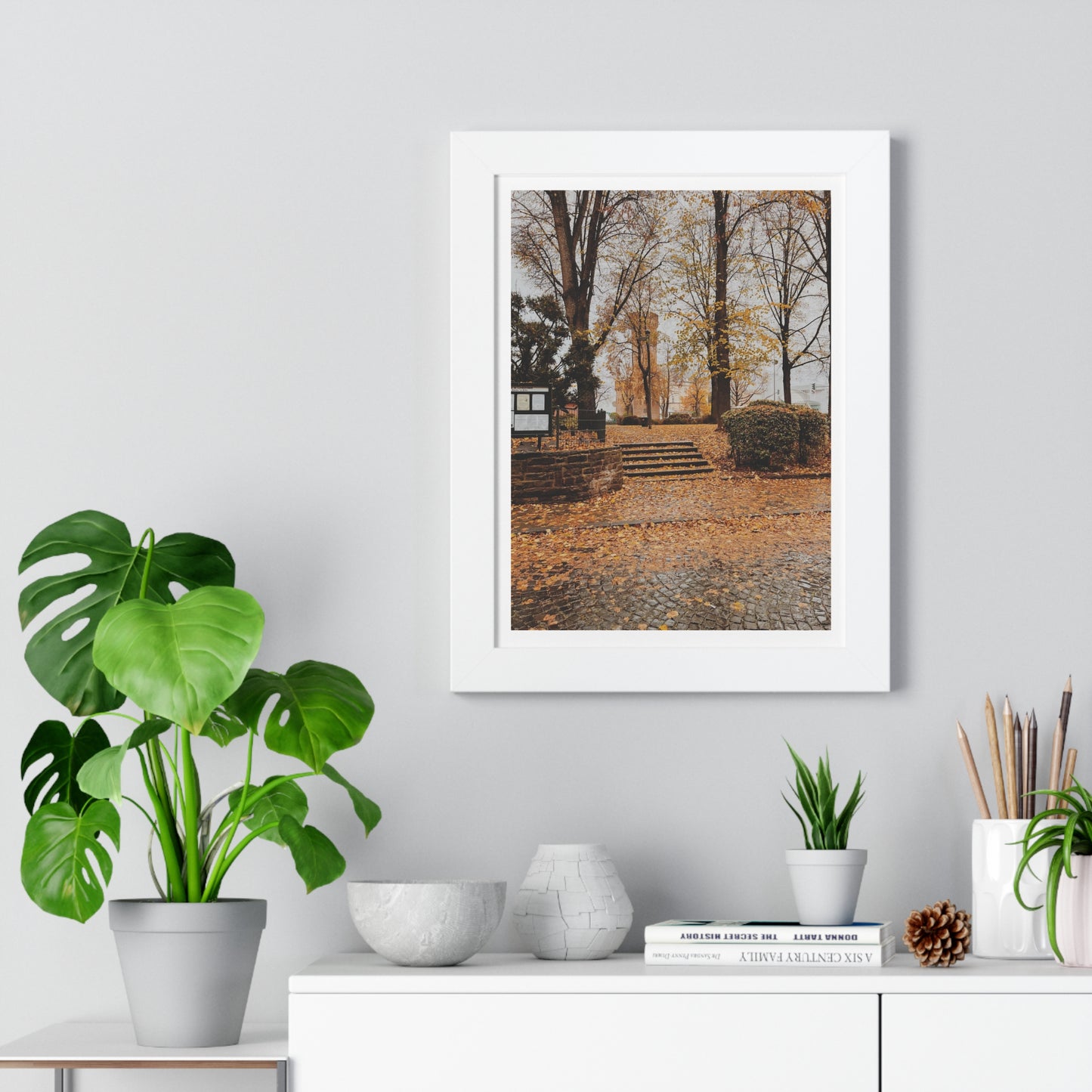 Fall in Germany - Framed Vertical Poster