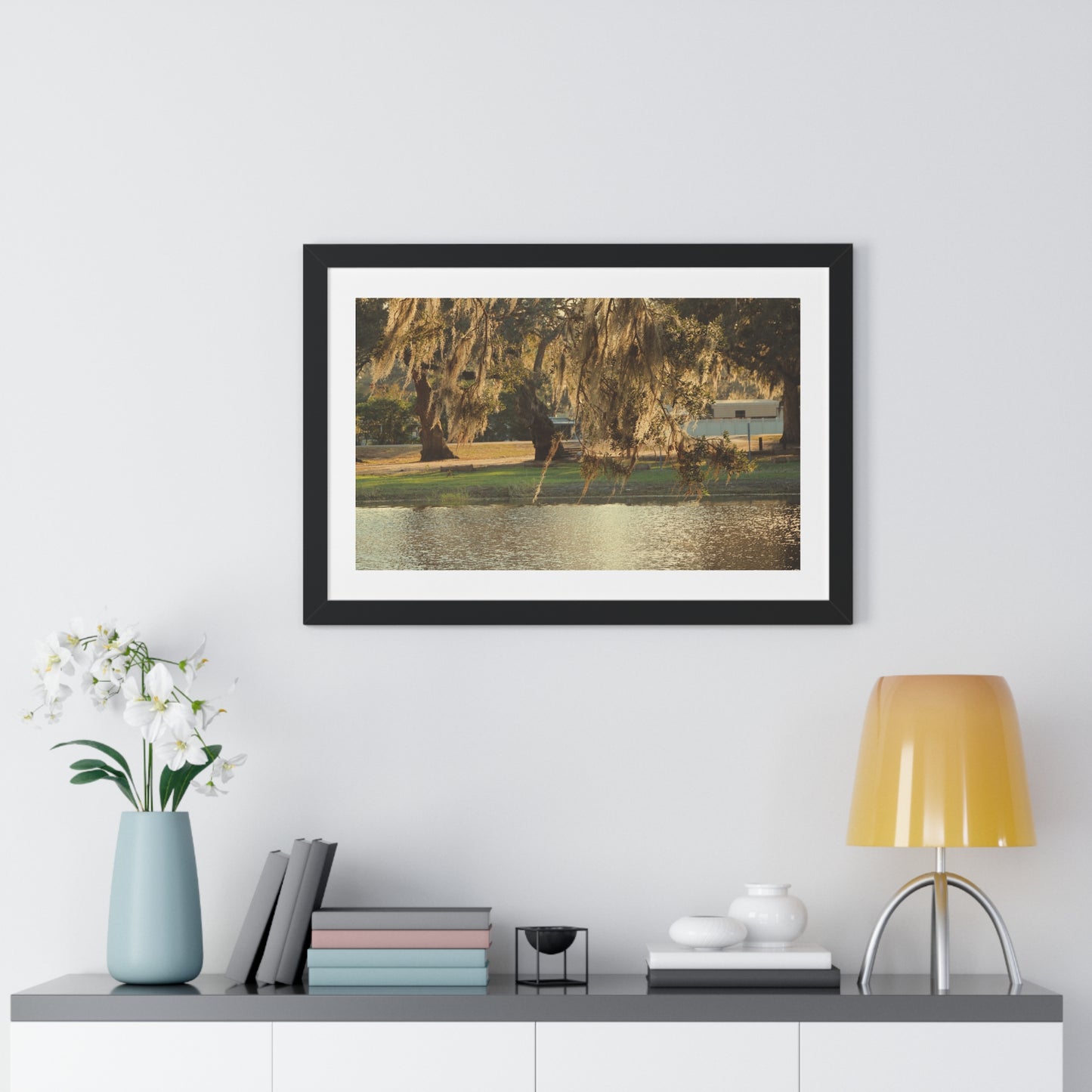 A Golden Park - Framed Horizontal Poster