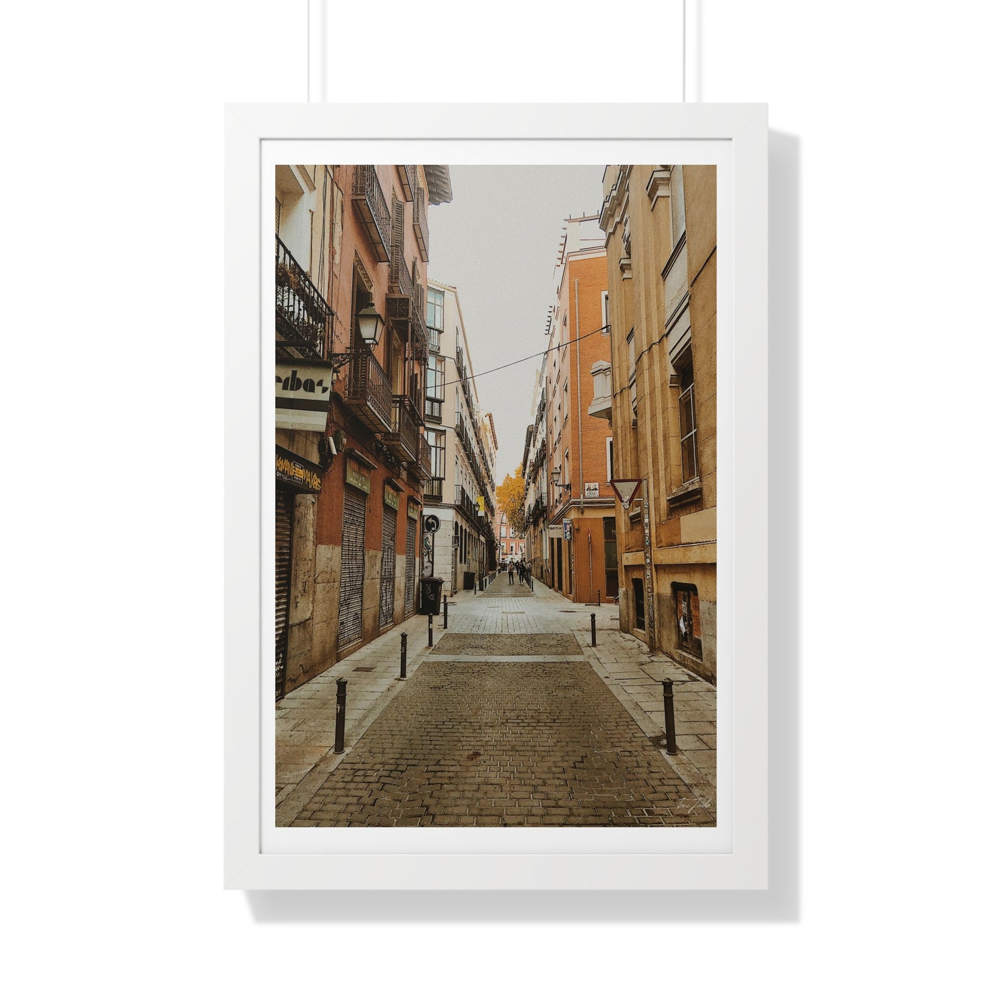 Nostalgic Streets - Framed Vertical Poster