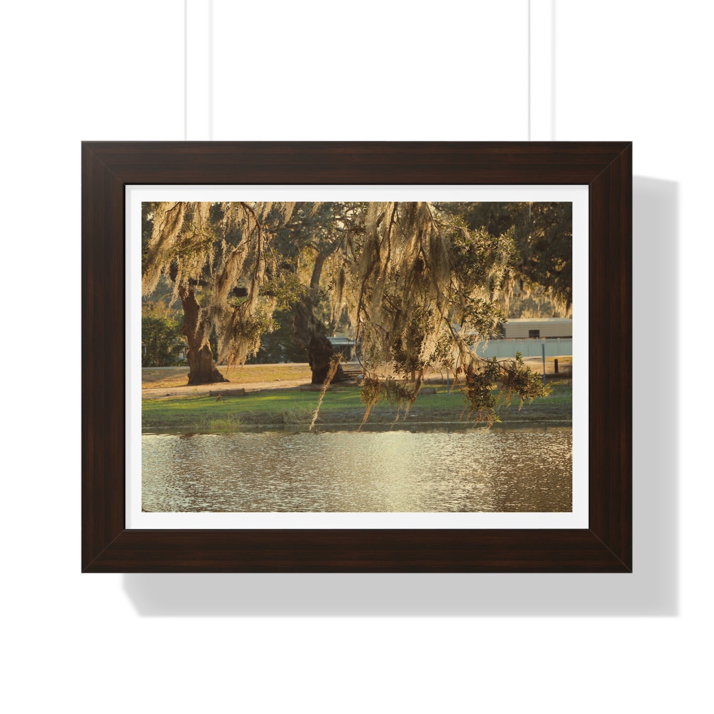 A Golden Park - Framed Horizontal Poster