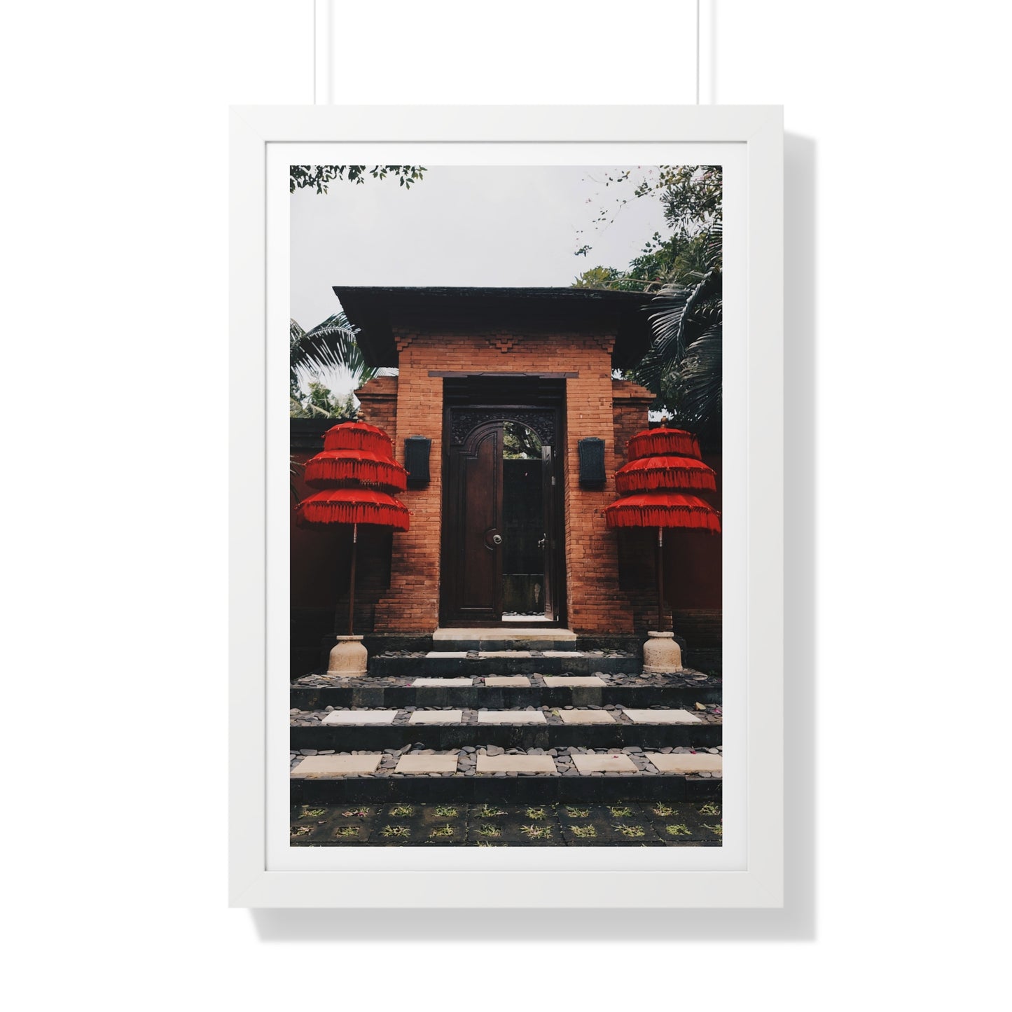 Indonesian Entrance - Framed Vertical Poster
