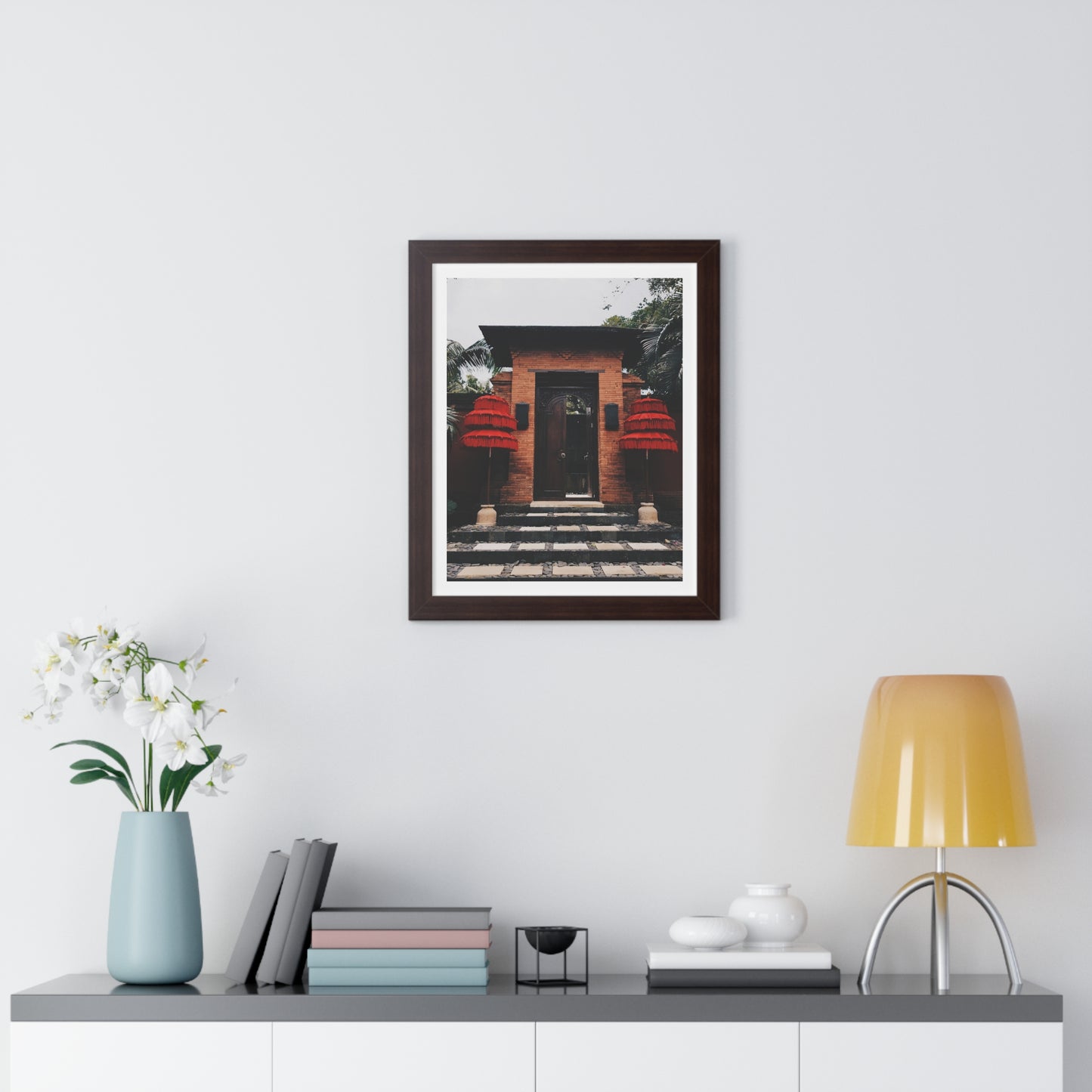Indonesian Entrance - Framed Vertical Poster