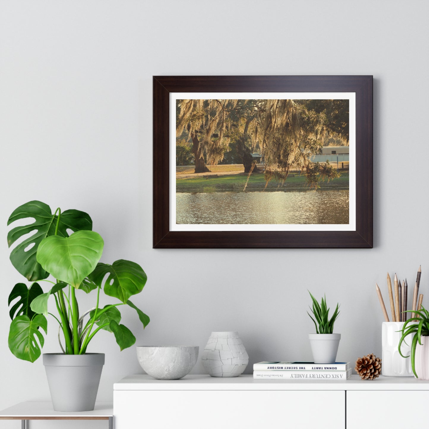 A Golden Park - Framed Horizontal Poster