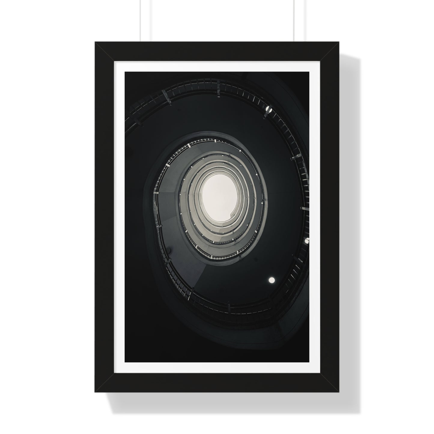 Spiral Staircase - Framed Vertical Poster