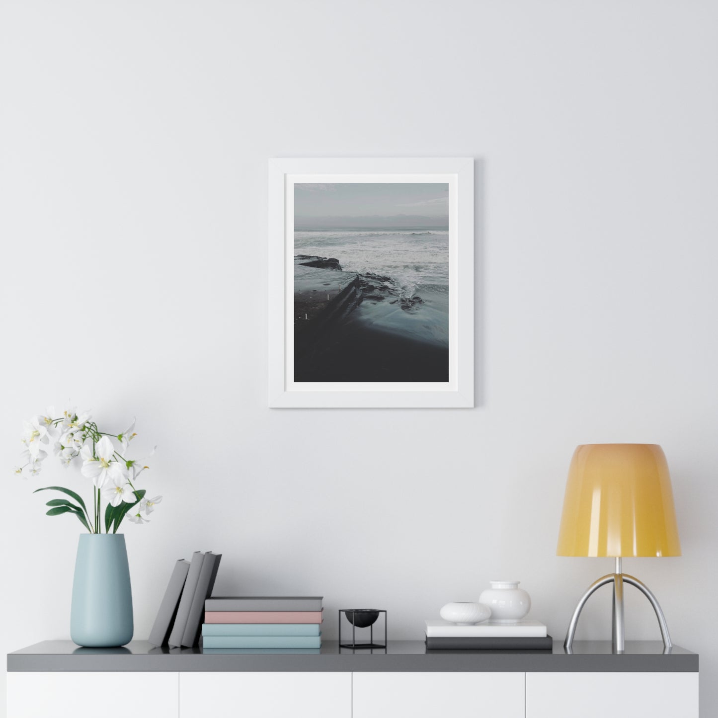 Deep Coast - Framed Vertical Poster
