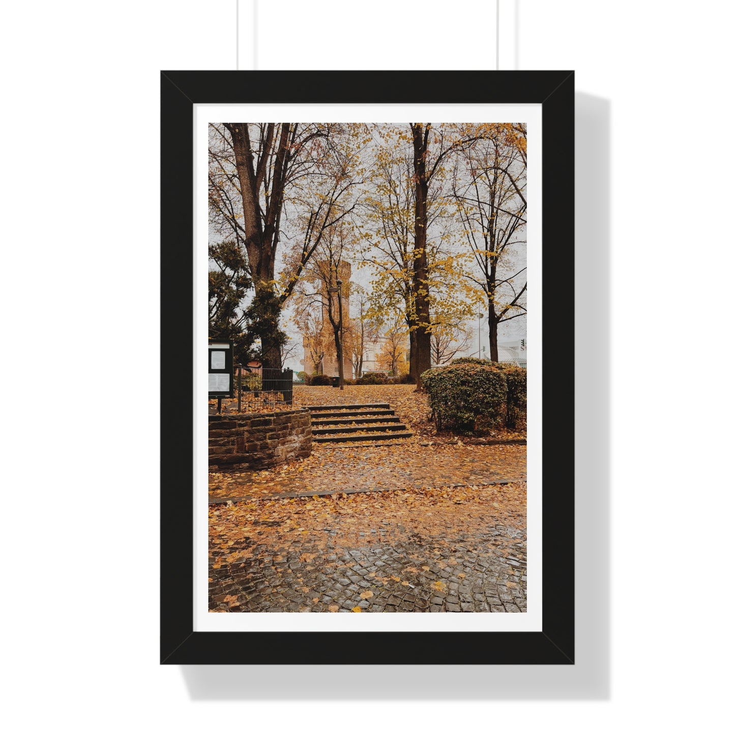 Fall in Germany - Framed Vertical Poster