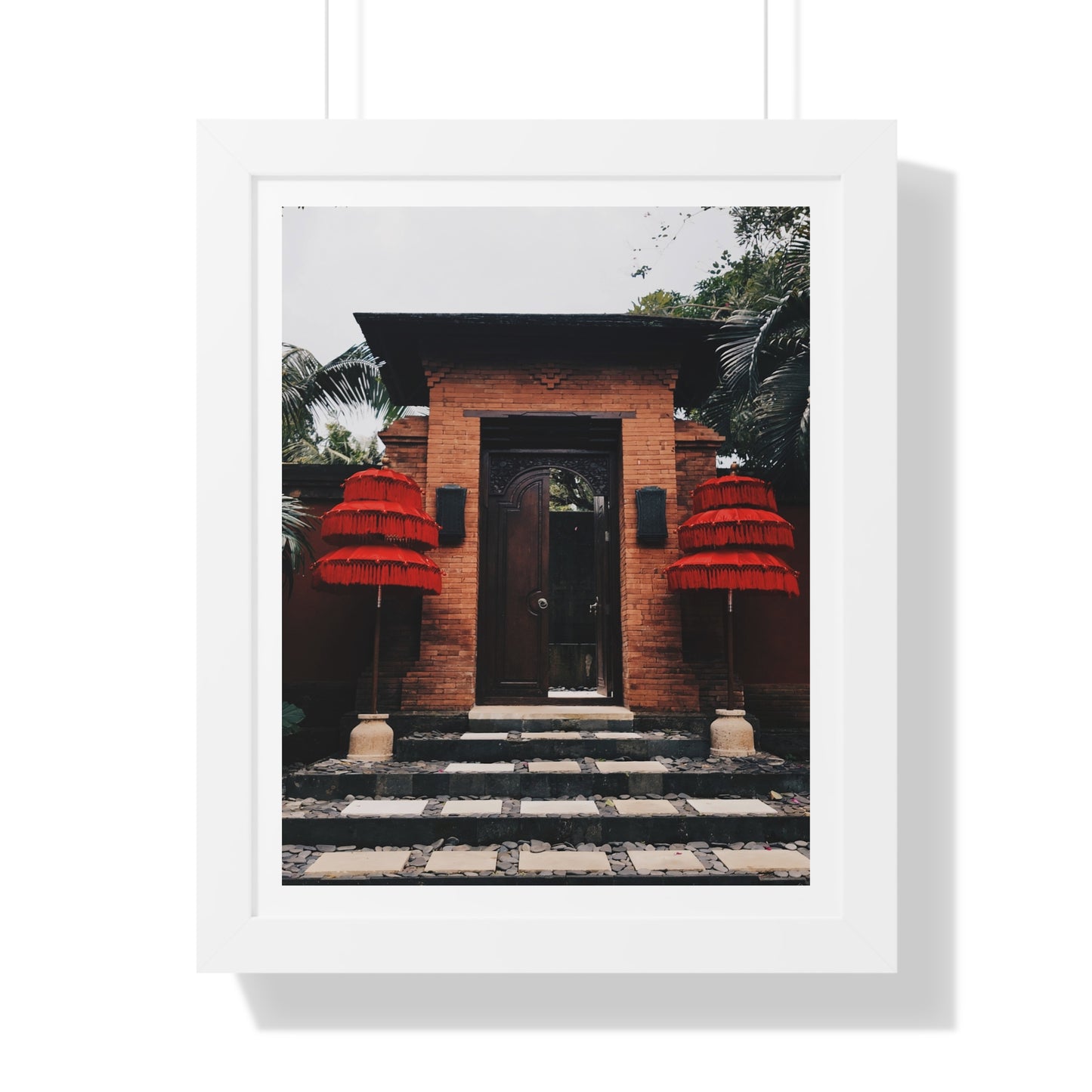 Indonesian Entrance - Framed Vertical Poster