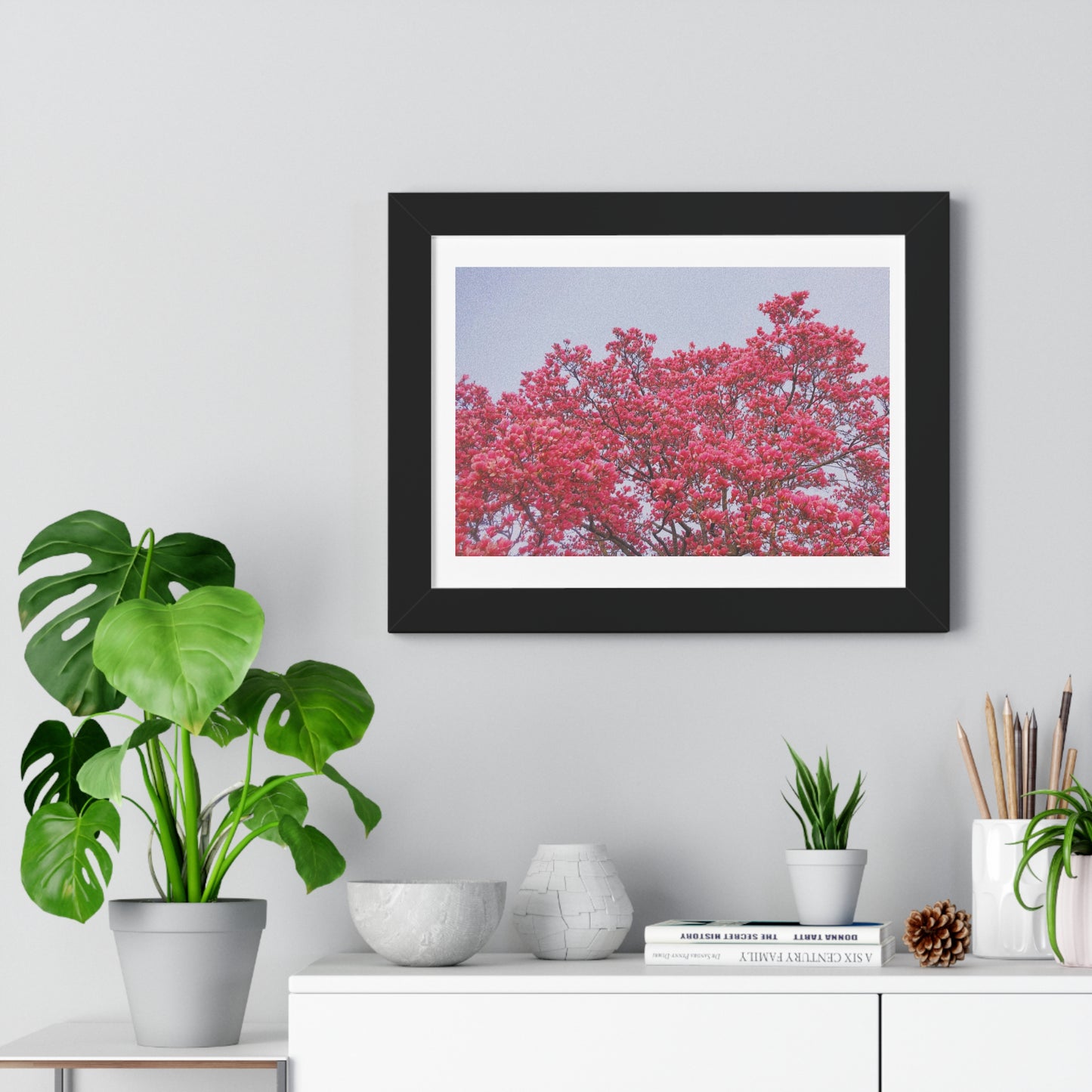 Blooming Pink - Framed Horizontal Poster