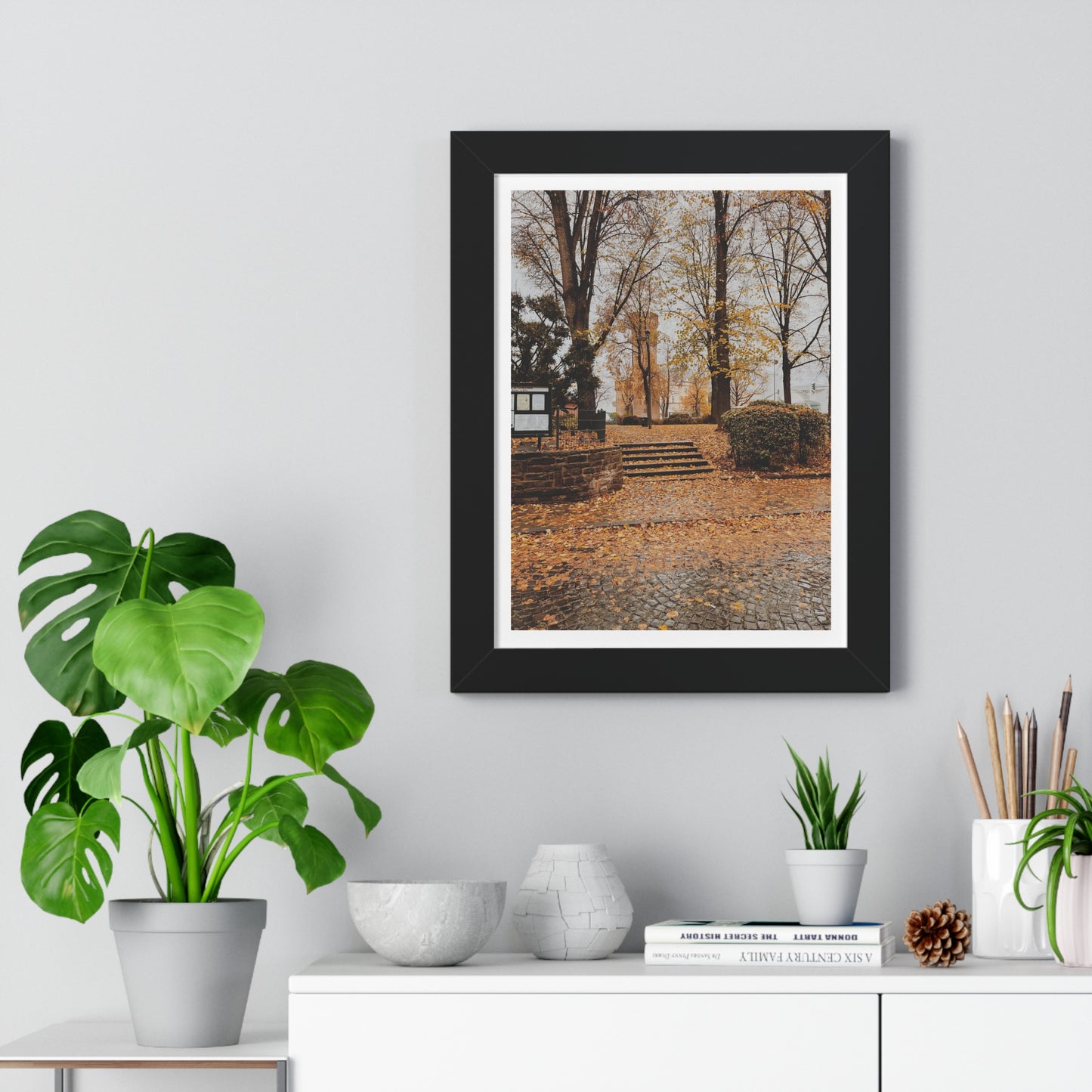 Fall in Germany - Framed Vertical Poster