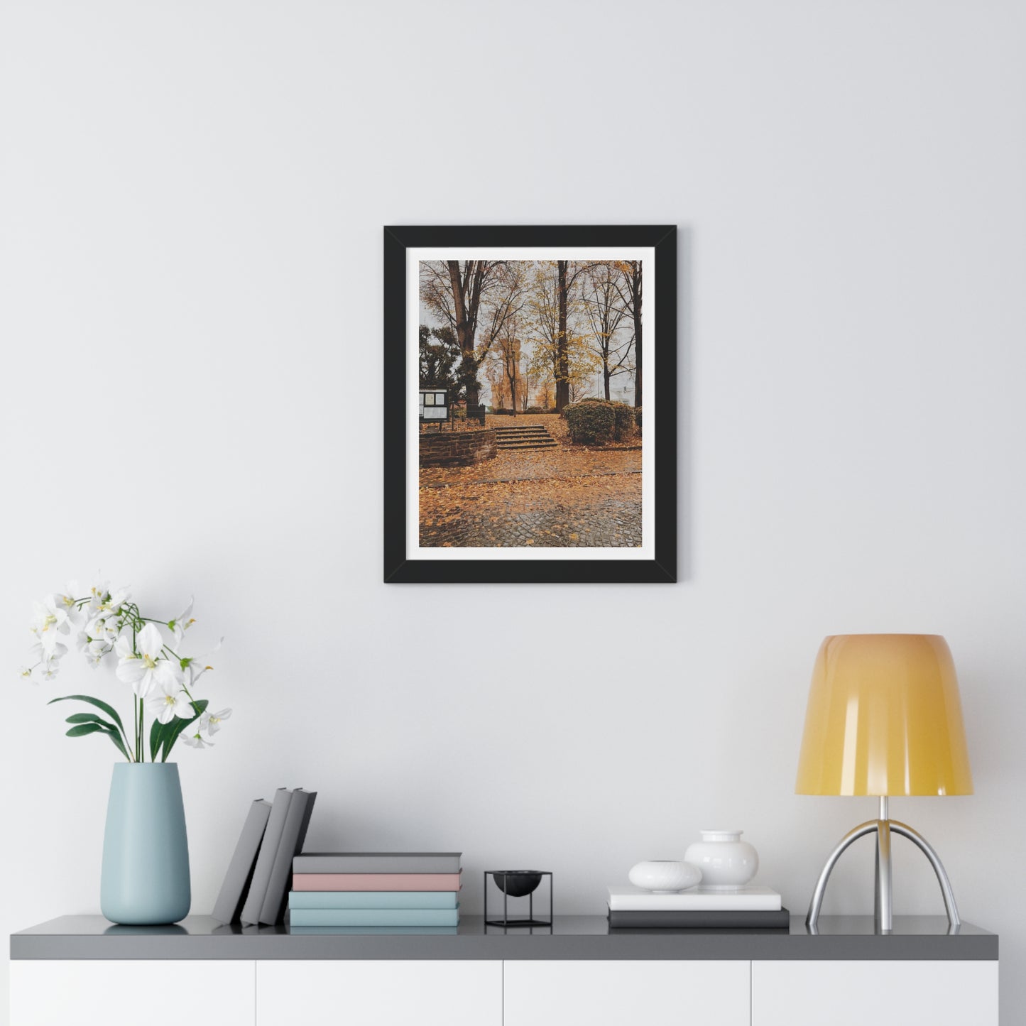 Fall in Germany - Framed Vertical Poster