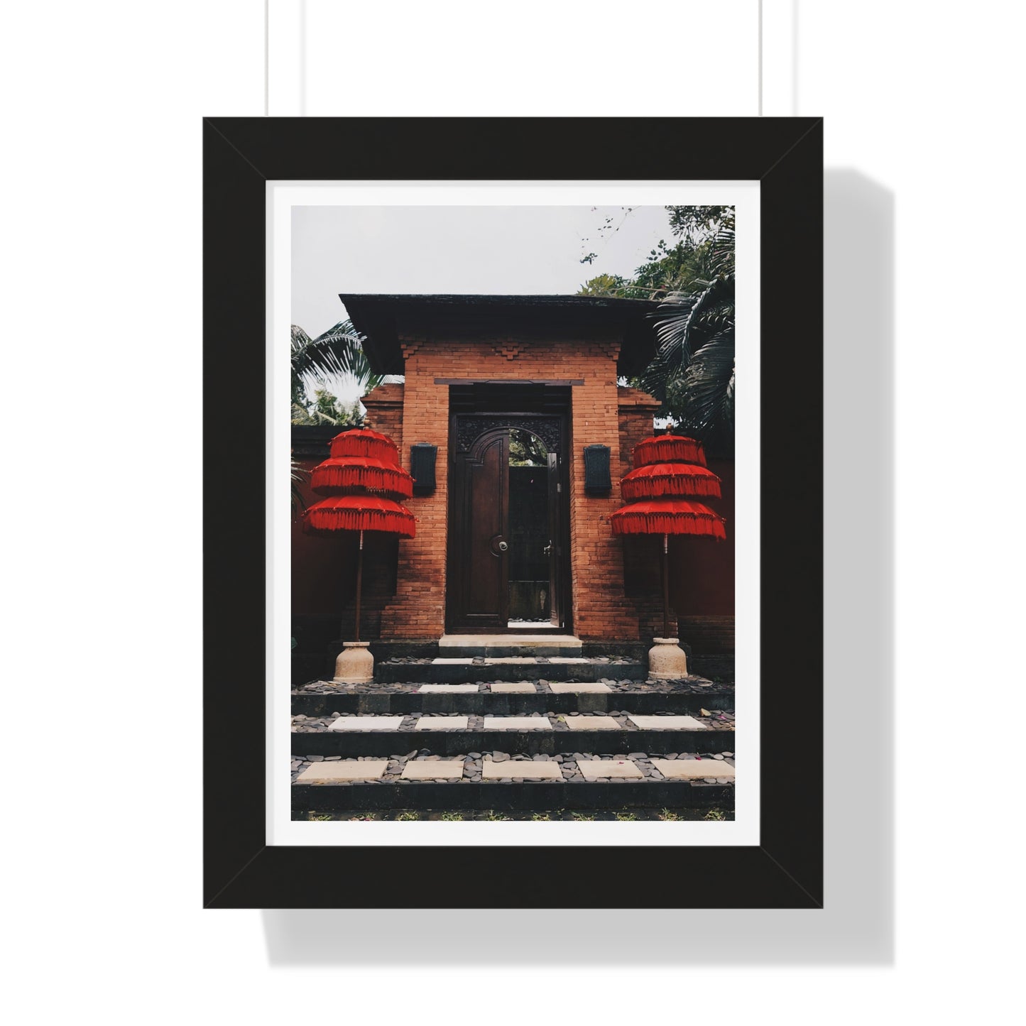 Indonesian Entrance - Framed Vertical Poster