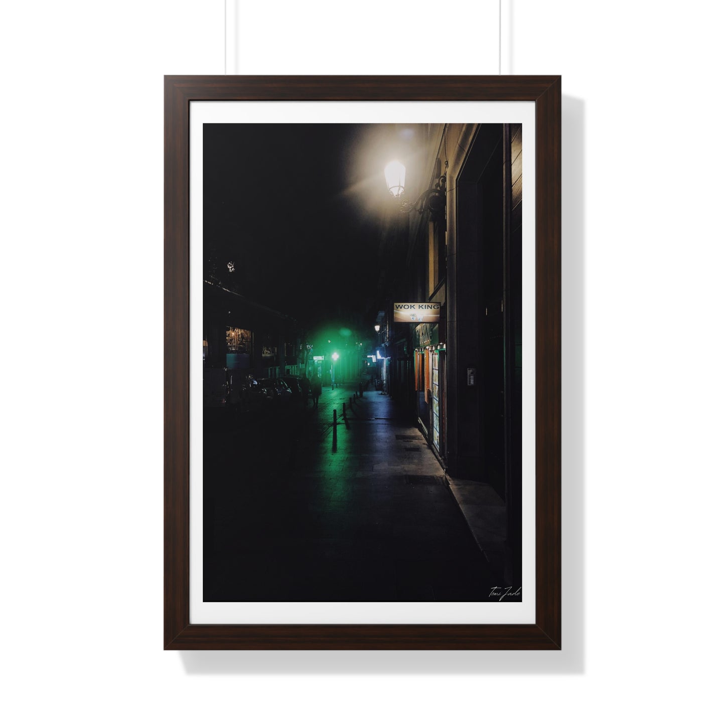 Night in Madrid - Framed Vertical Poster
