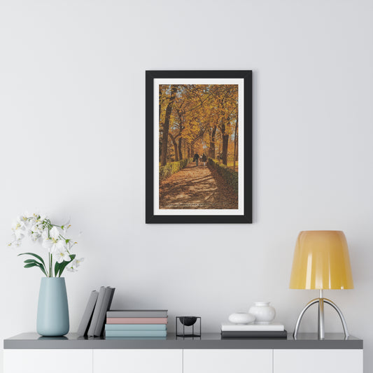 Autumn in Spain - Framed Vertical Poster