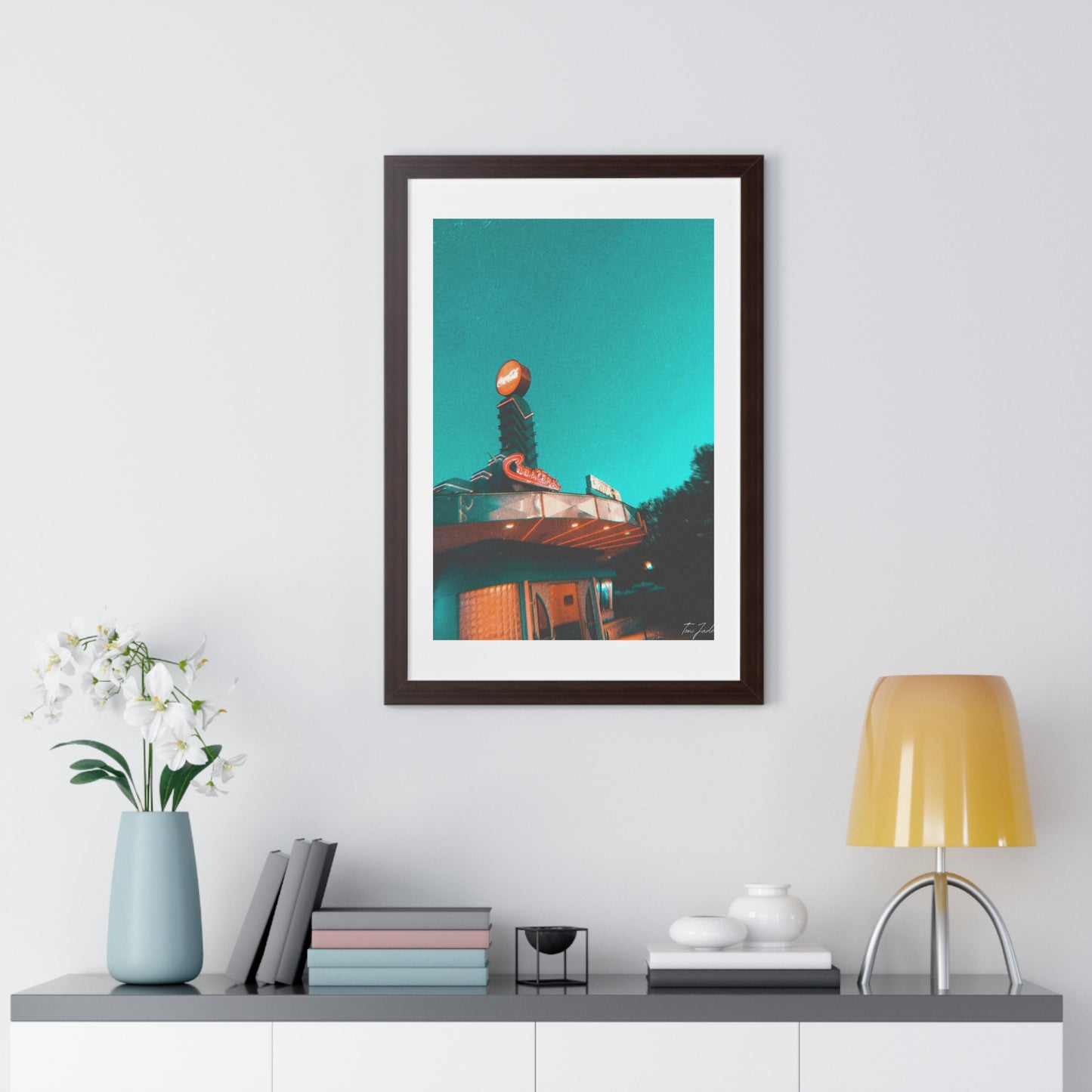 Coasters Drive In - Framed Vertical Poster