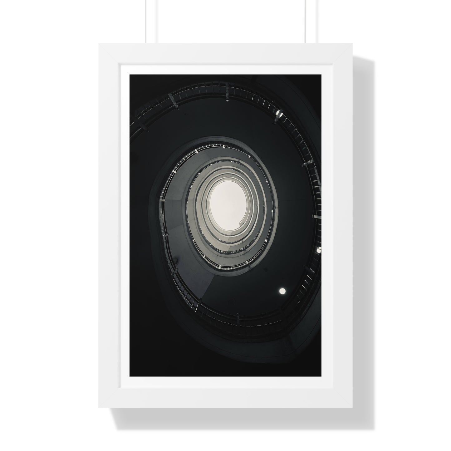 Spiral Staircase - Framed Vertical Poster