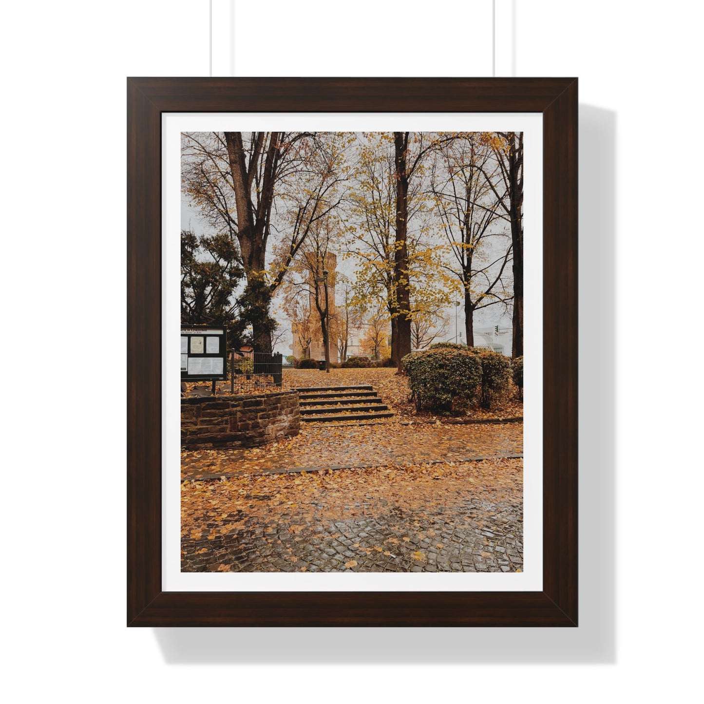 Fall in Germany - Framed Vertical Poster