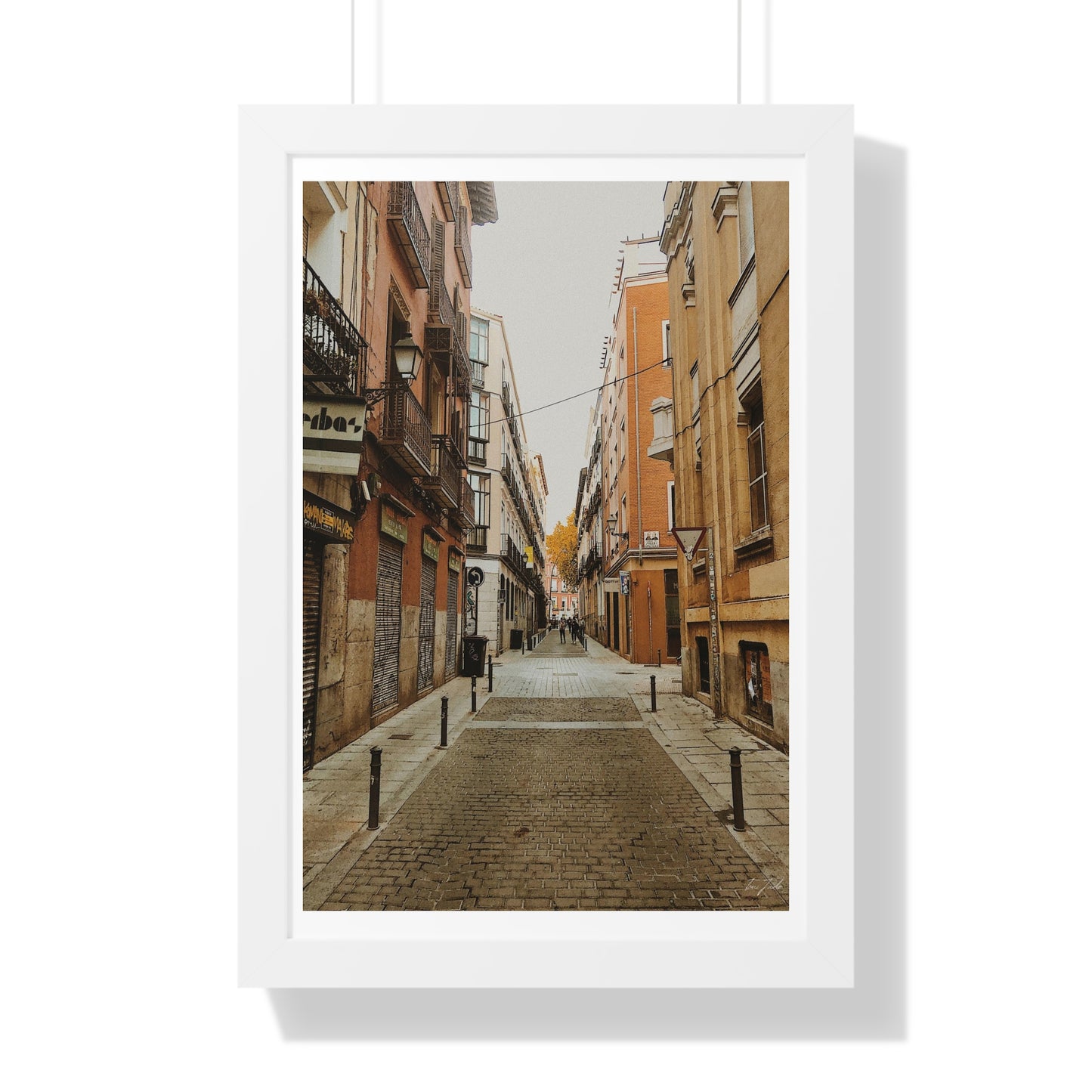 Nostalgic Streets - Framed Vertical Poster