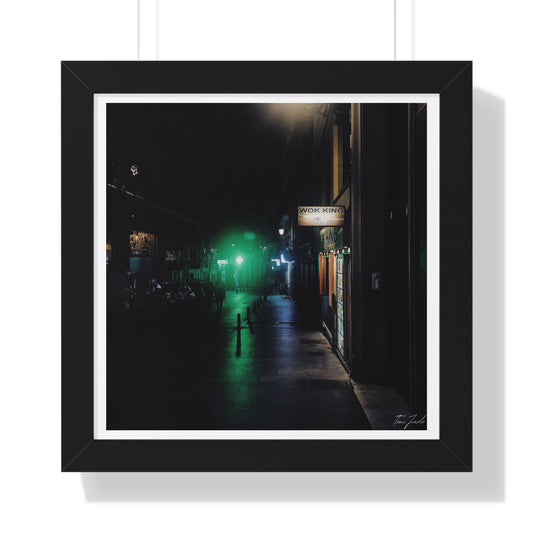 Night in Madrid - Framed Vertical Poster