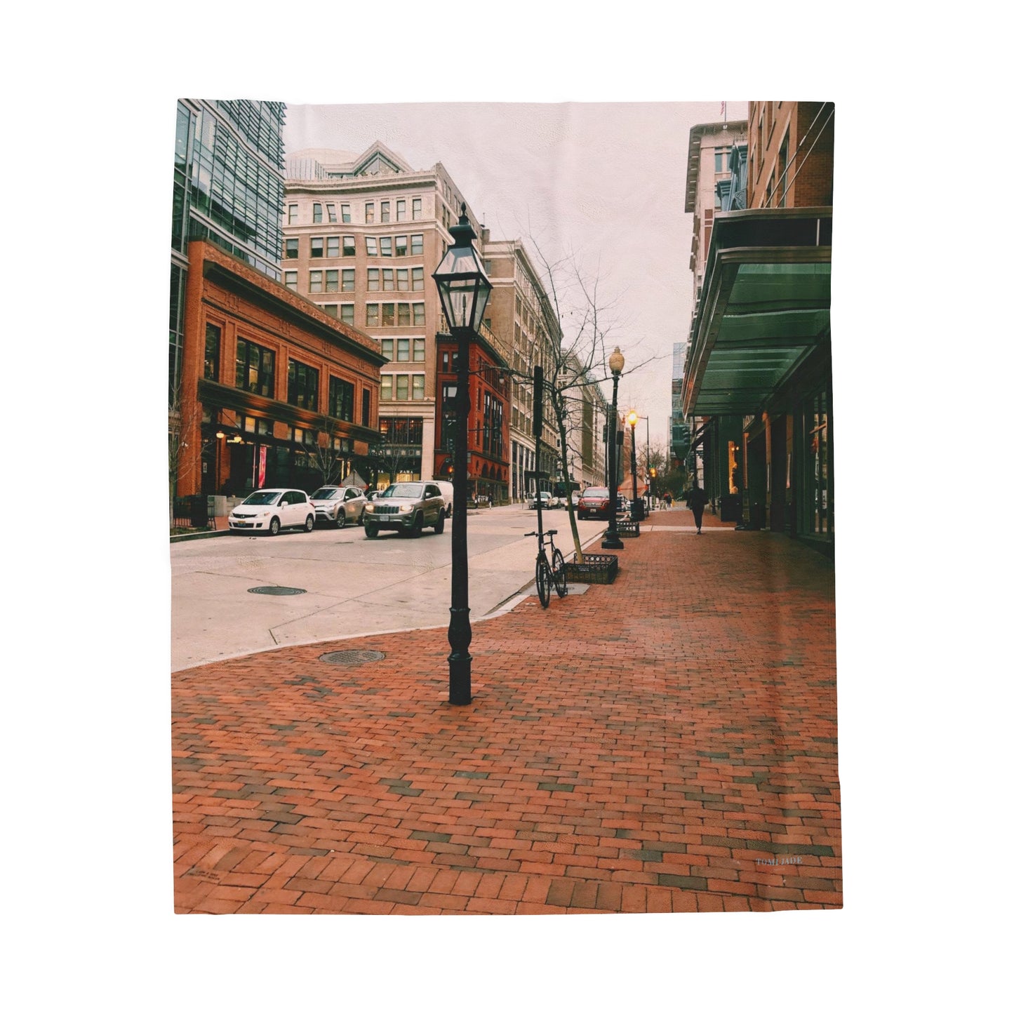 Eleventh Street - Velveteen Plush Blanket
