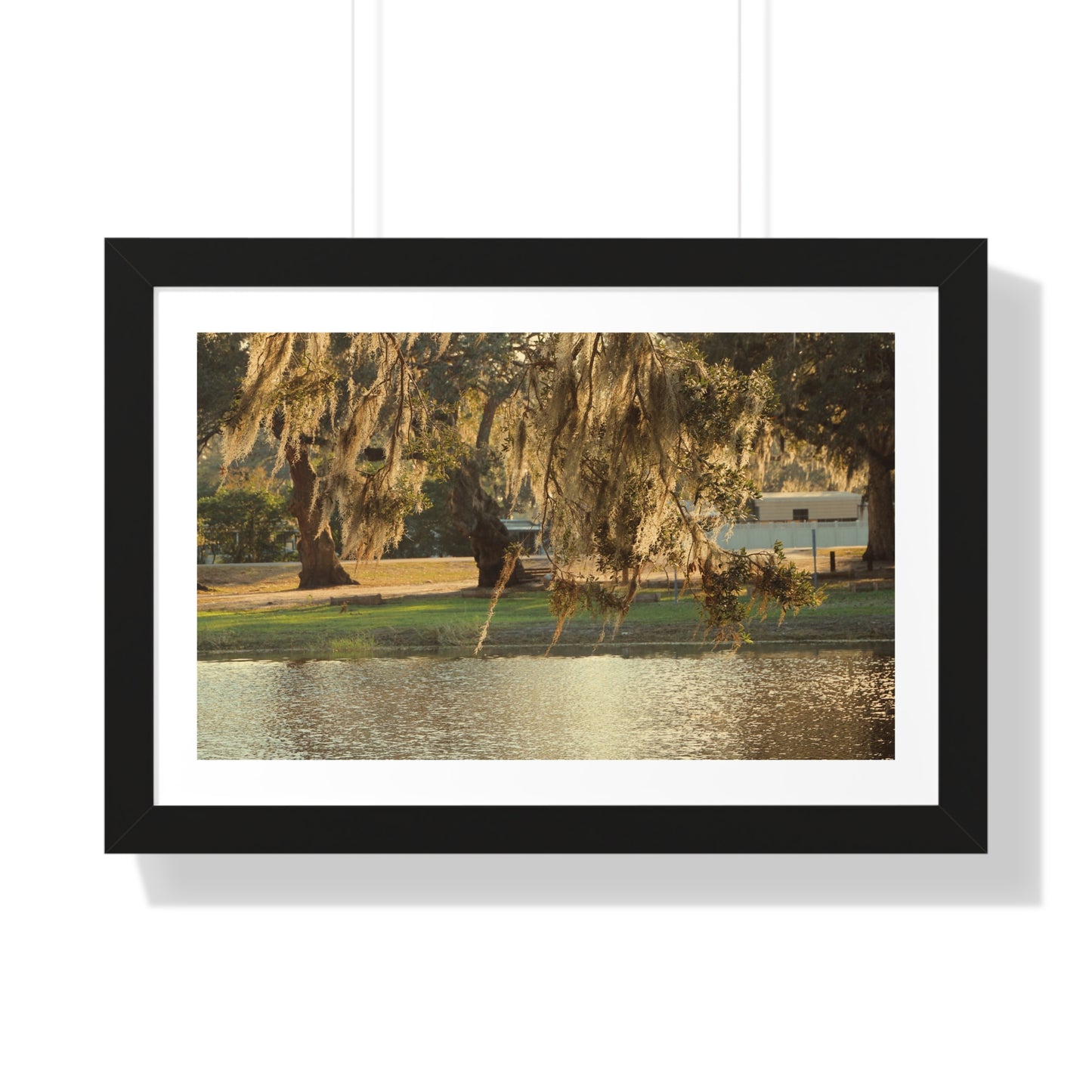 A Golden Park - Framed Horizontal Poster