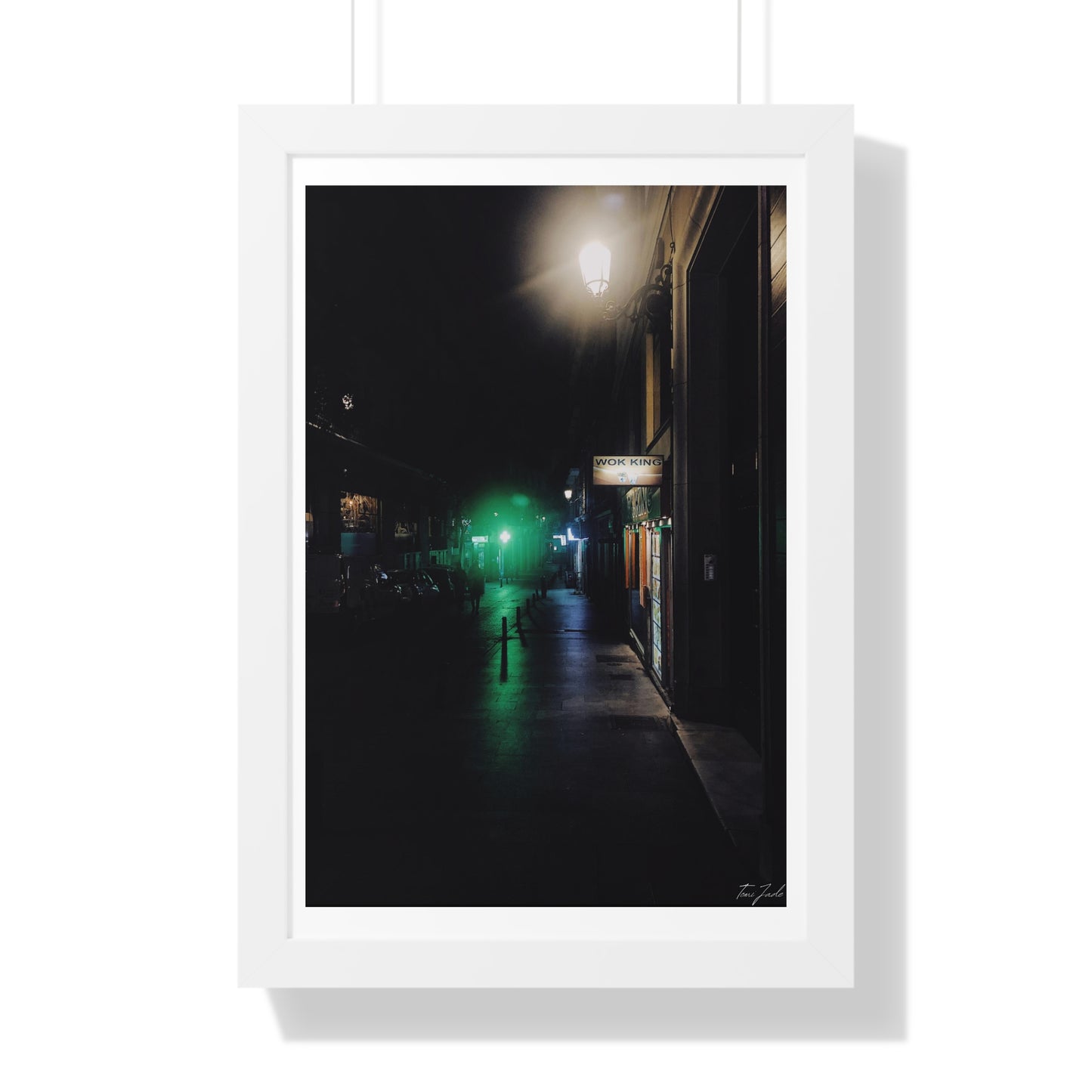 Night in Madrid - Framed Vertical Poster