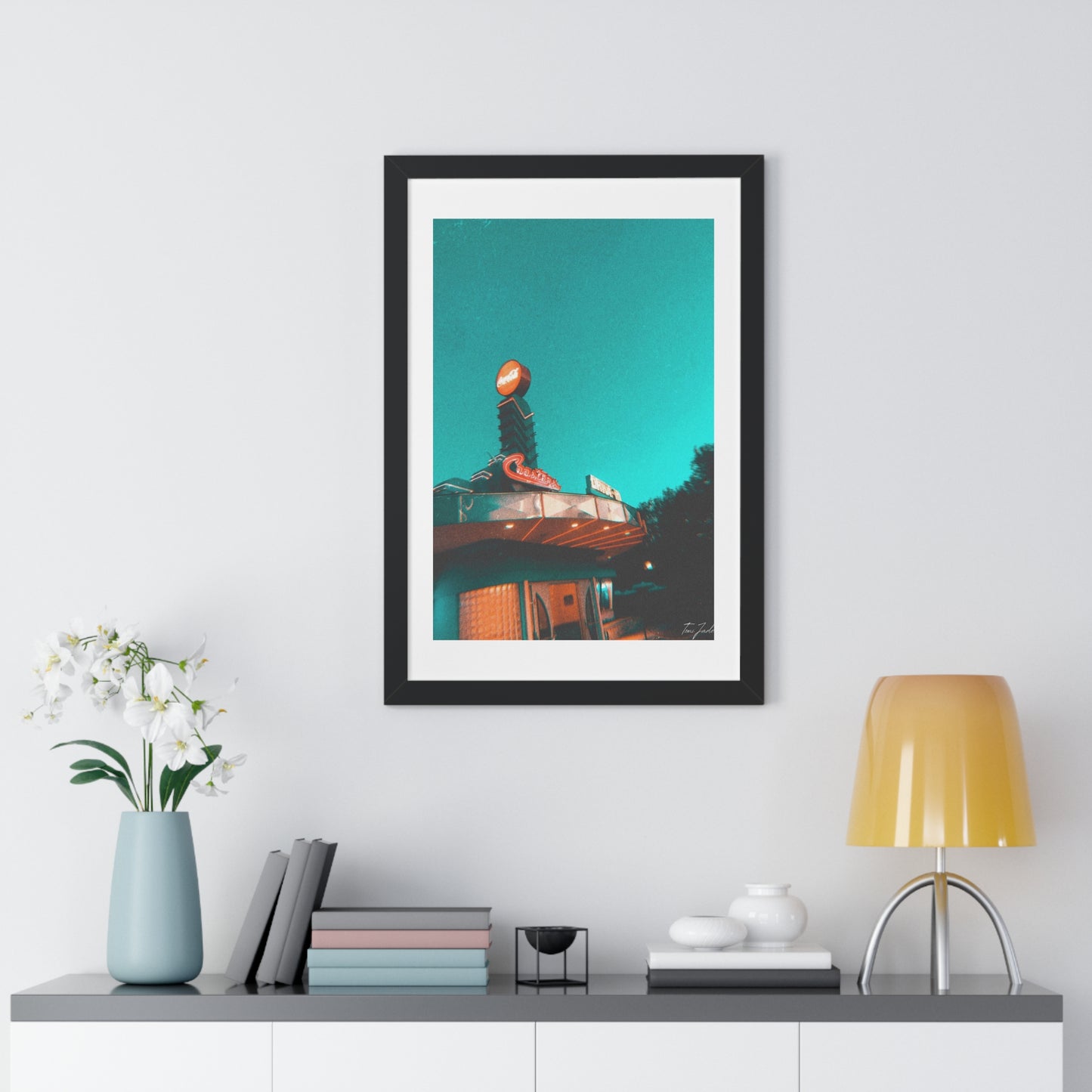 Coasters Drive In - Framed Vertical Poster