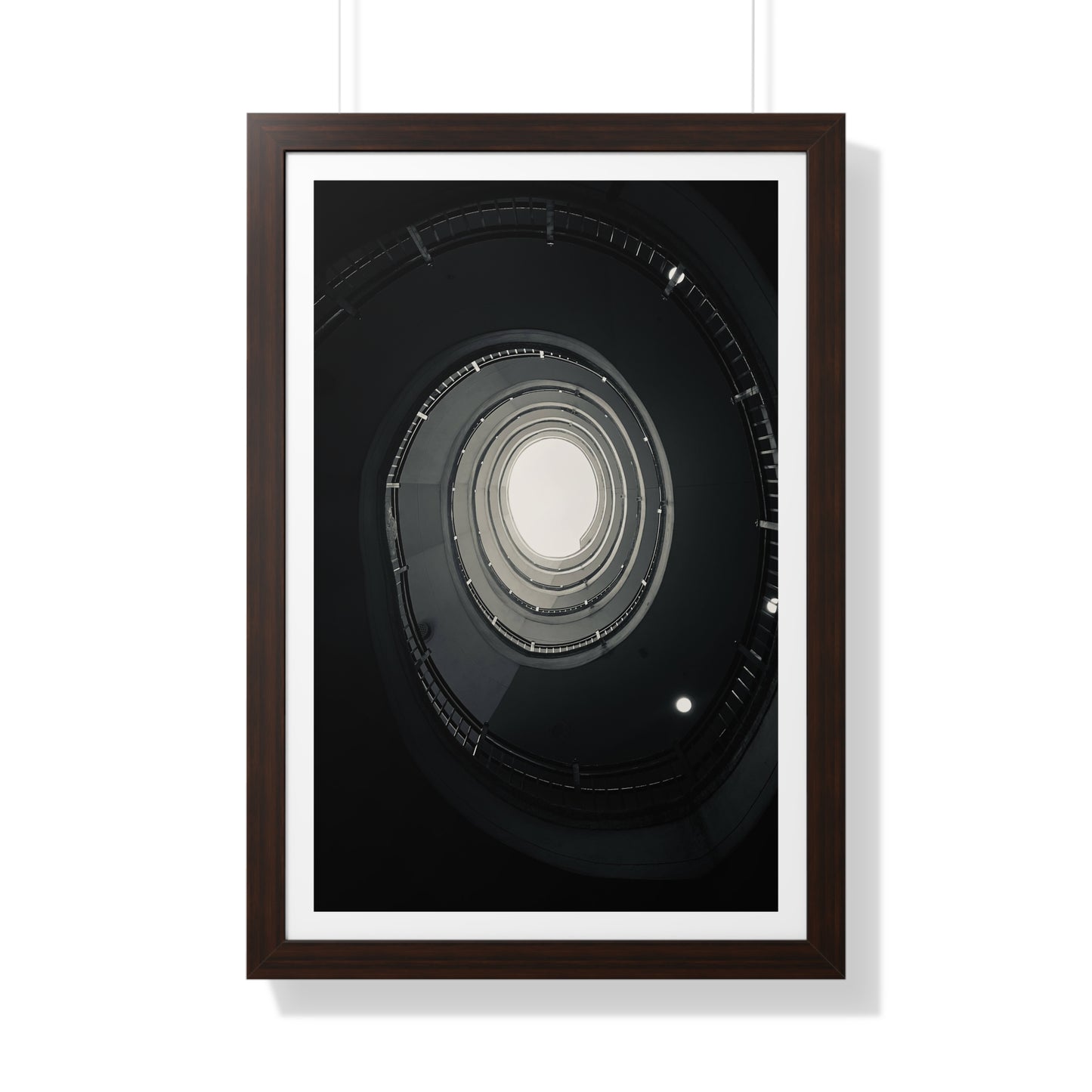 Spiral Staircase - Framed Vertical Poster