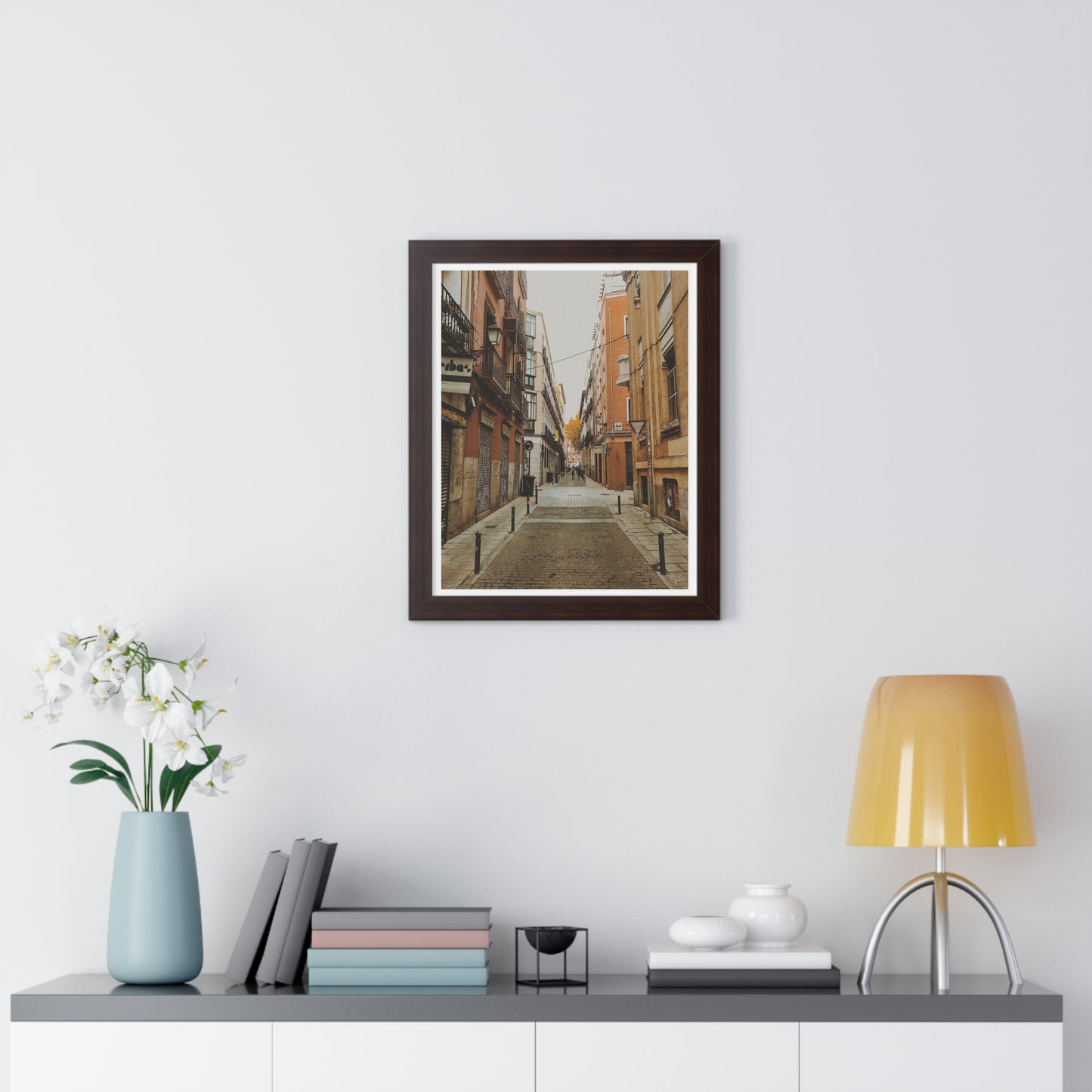 Nostalgic Streets - Framed Vertical Poster