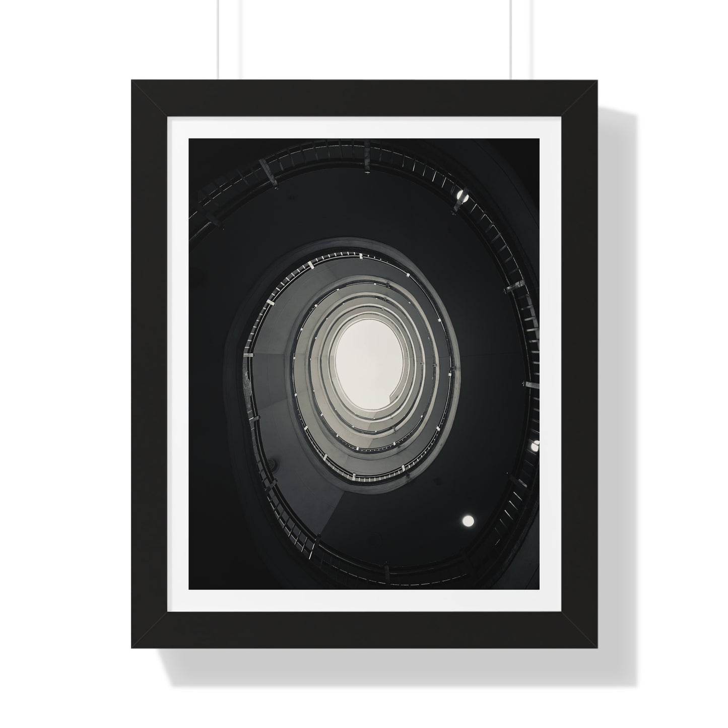Spiral Staircase - Framed Vertical Poster