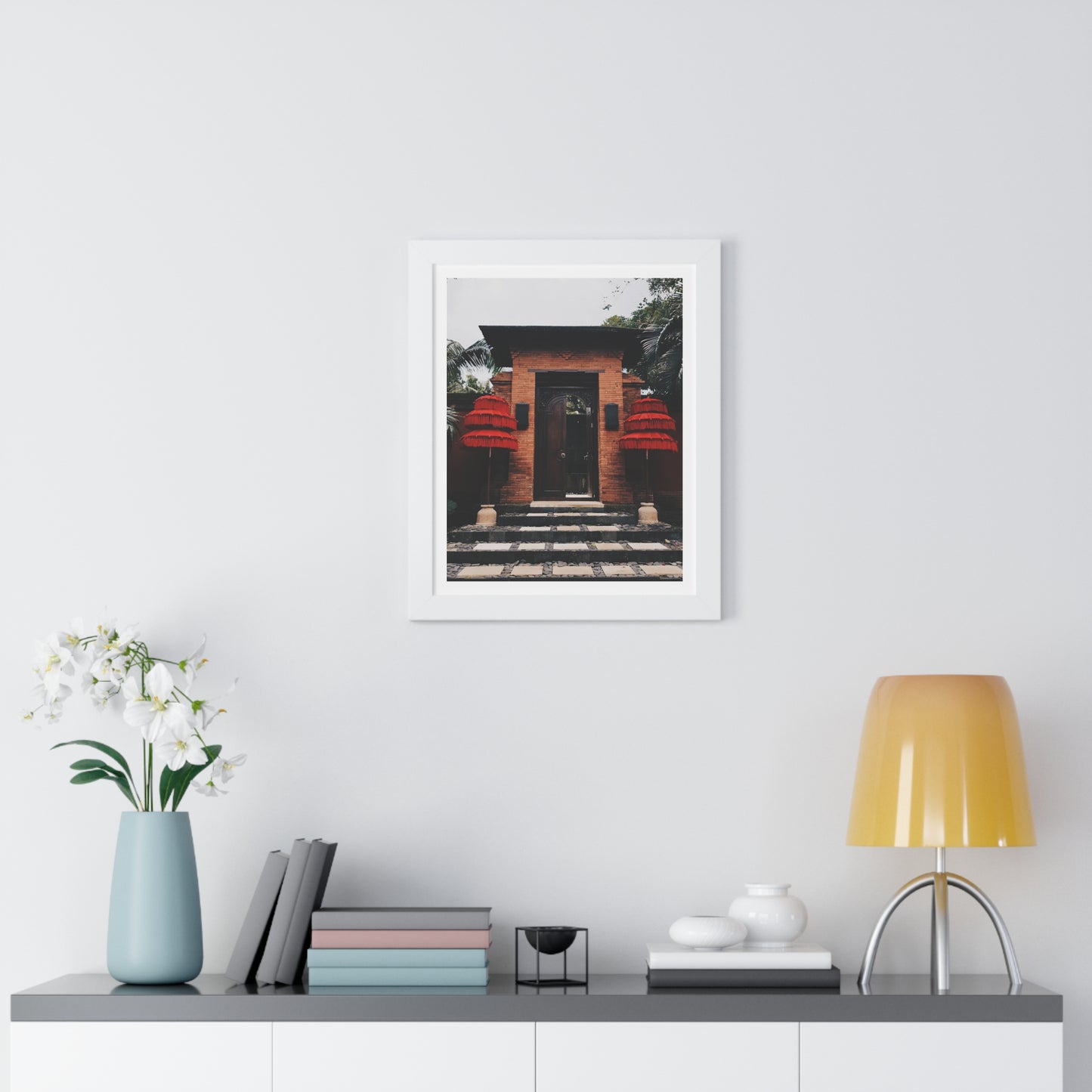Indonesian Entrance - Framed Vertical Poster