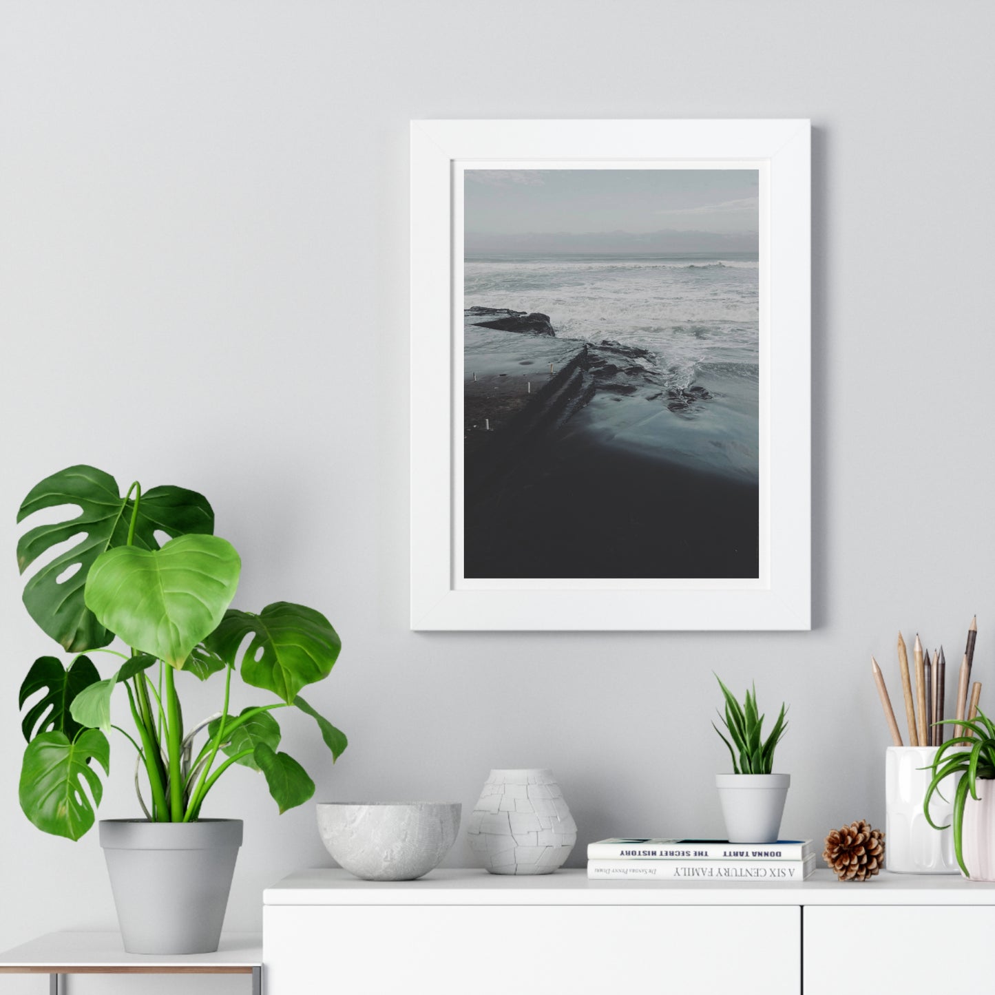 Deep Coast - Framed Vertical Poster